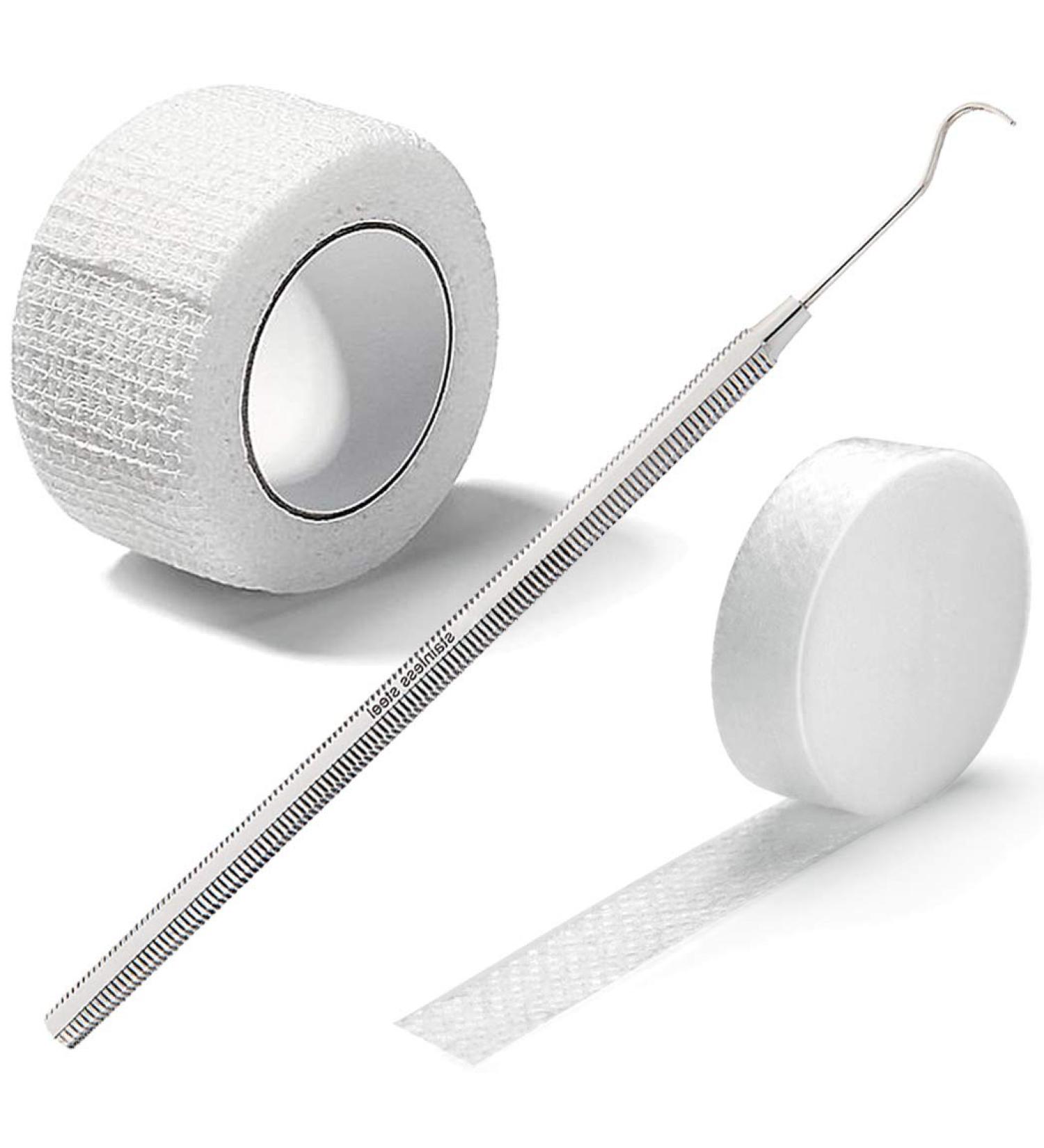 Kosmetex Toe Bandage Set - 1 Tamponade for Nail Fold 1 Cotton Hook 1 Toe Bandage - 3 Pieces for Nail Care - Buy Online on GoSupps.com