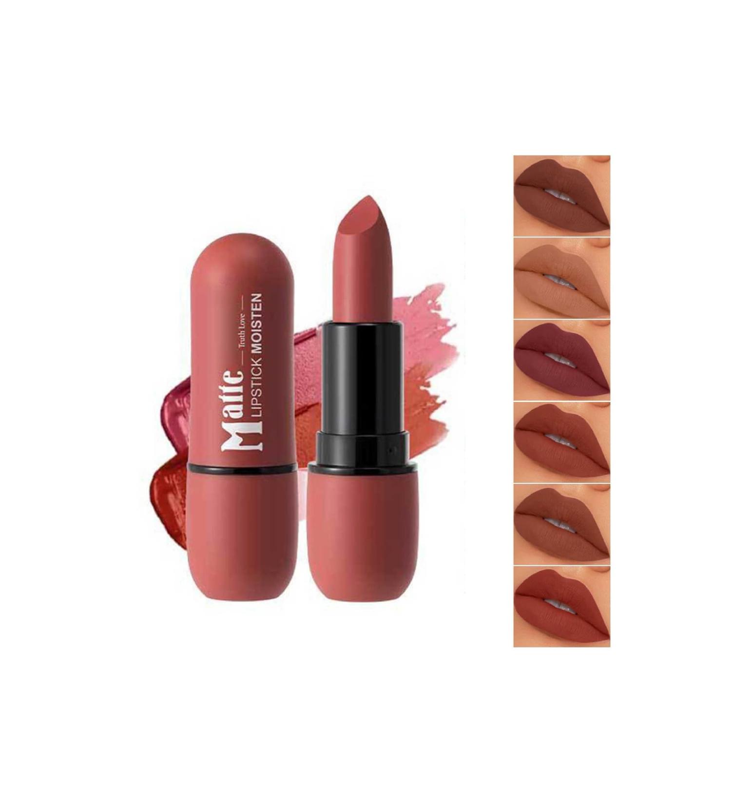 Rouge l vres velours mat 6 couleurs antiadh sives durables pour les femmes maquillage l vres l preuve des taches et l preuve des transferts rouge l vres lisse et cr meux 1 unit (Lot de 1) red-1 - Buy Online on GoSupps.com