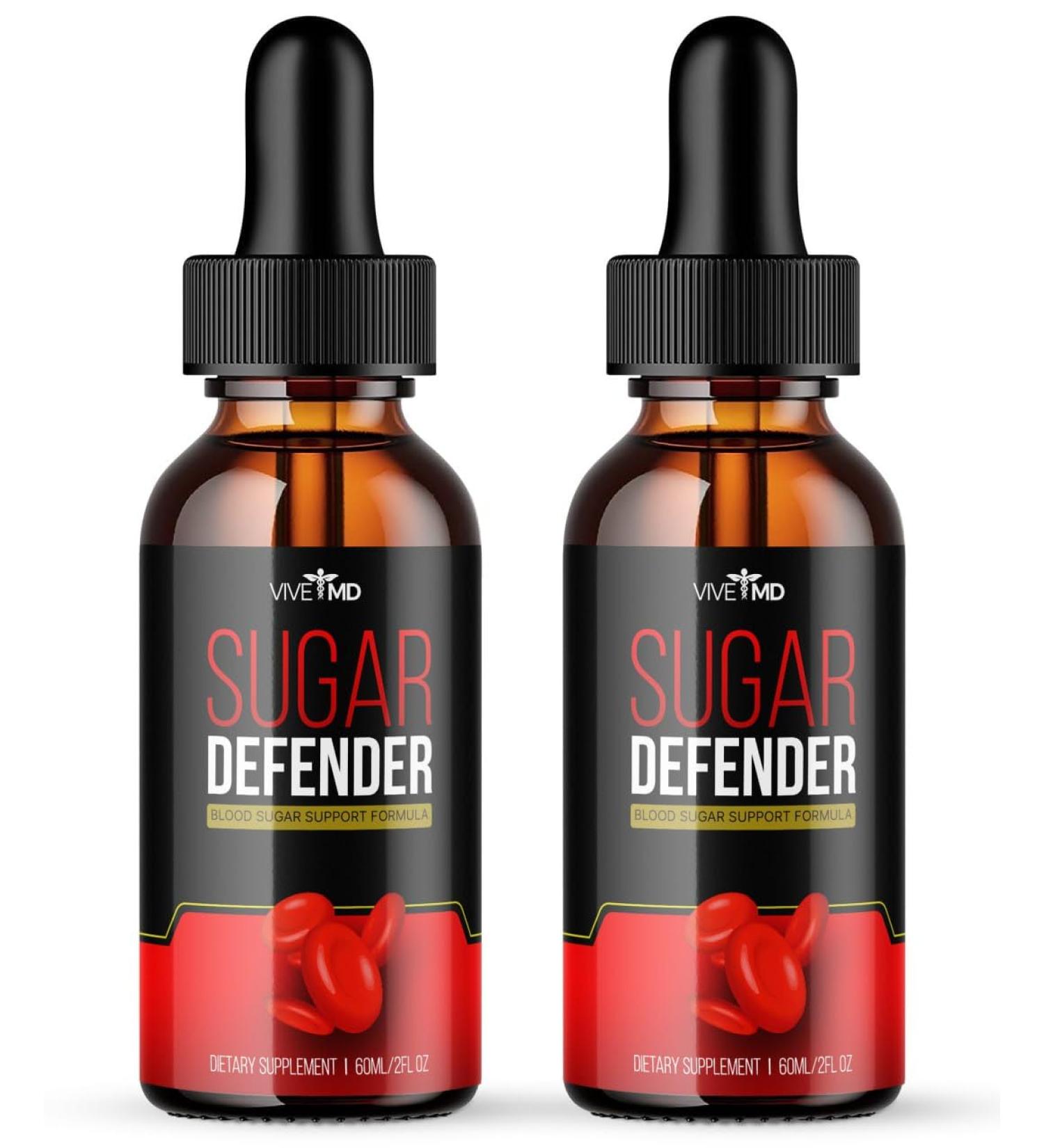 Sugar Defender Max Drops - Maximum Strength Sugar Defender Supplement with Hawthorn Berry - Official Formula & Reviews - 2 Pack for Optimal Health - Buy Online on GoSupps.com
