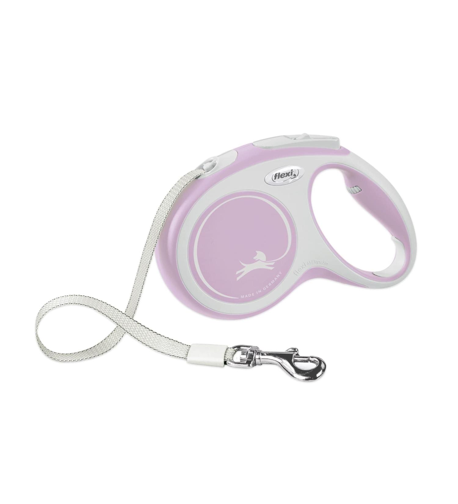 Flexi New Comfort Dog Leash - Ergonomic & Durable for Small Dogs up to 15kg | 4.8m Pink - Ideal for Comfortable Walks - Buy Online on GoSupps.com