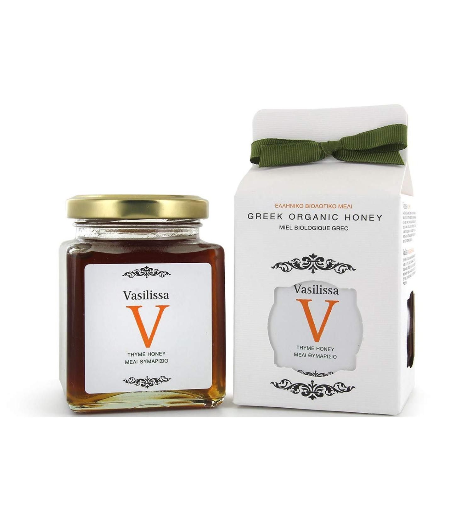 Stayia Farm Vasilissa Organic Greek Honey | Authentic Certified Raw Honey Organic Product Greek Honey | Thyme Honey - 250g - Buy Online on GoSupps.com