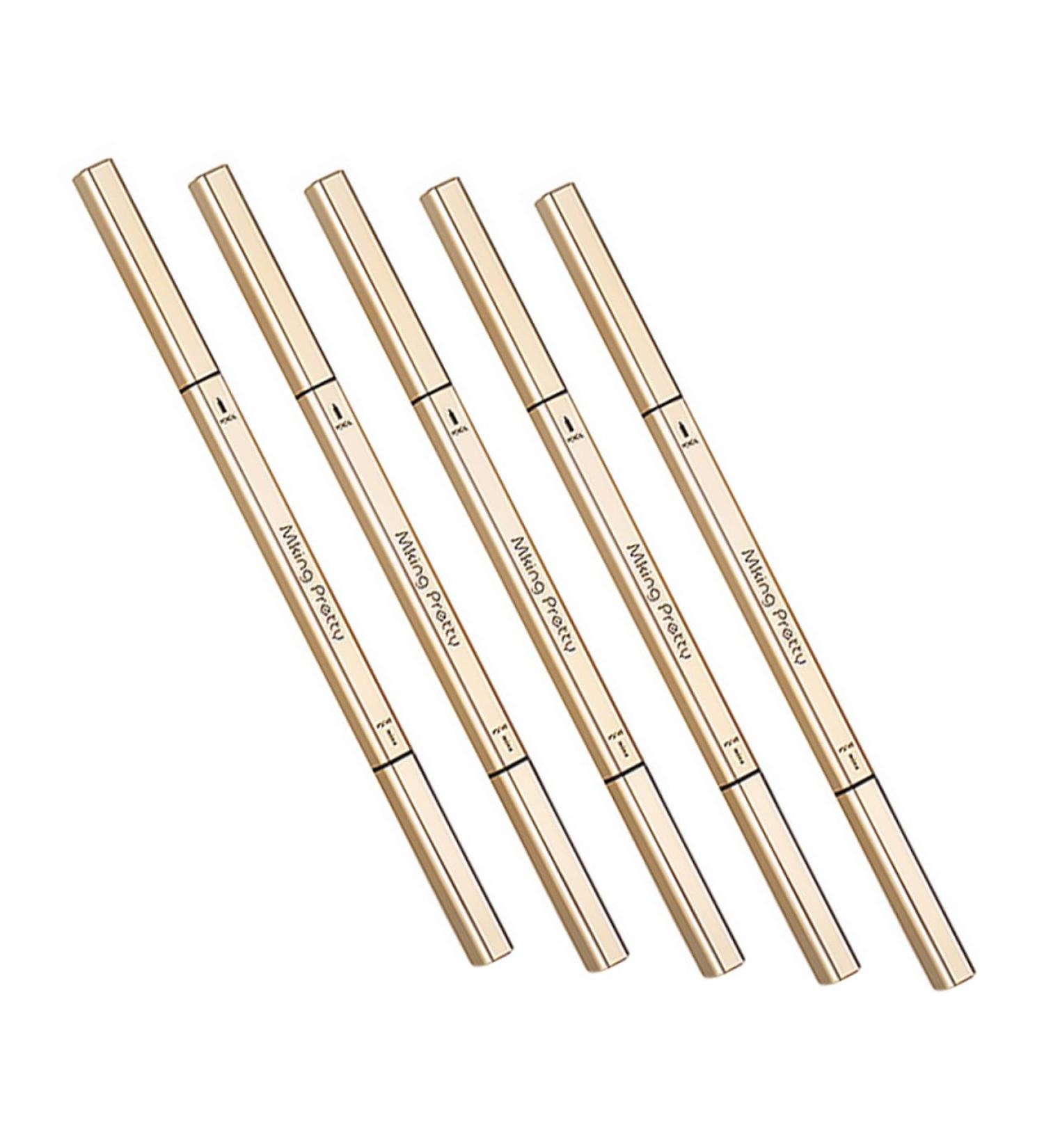 minkissy 5Pcs Double Sided Eyebrow Pens Sweatproof And Easy To Use Makeup Pencils For Women With Brush - Buy Online on GoSupps.com