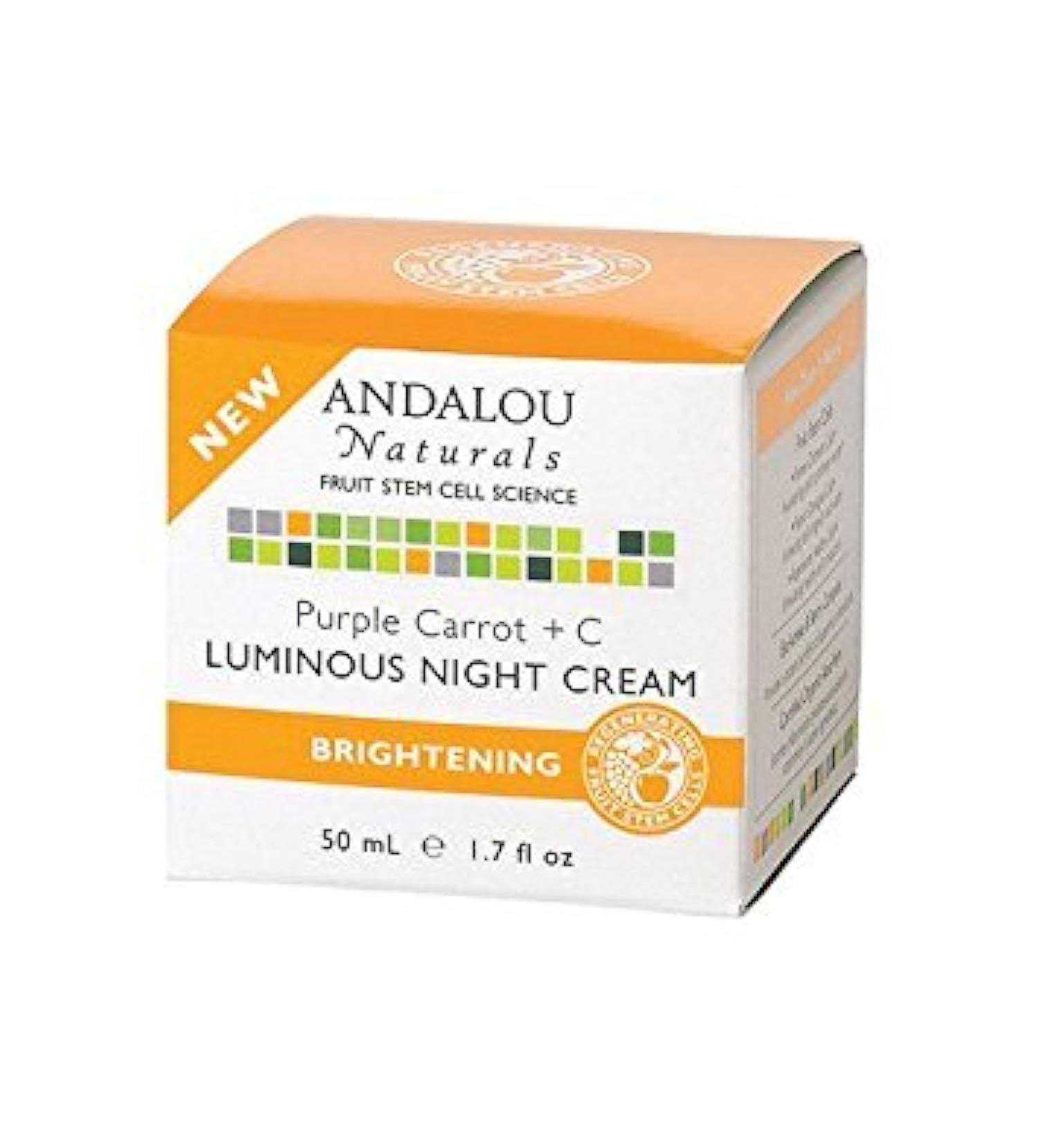 Andalou Naturals Night Cream - Purple Carrot + C for Radiant Skin | Buy Internationally - Buy Online on GoSupps.com