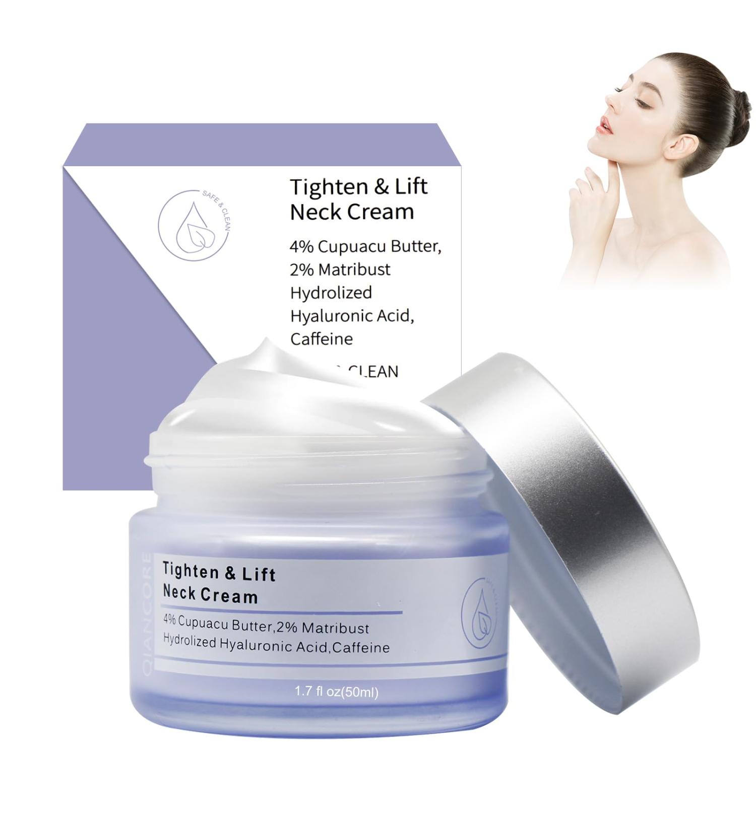 HASAIKA Firming and Lifting Neck Cream Neck Firming Cream that Smoothes Fine Lines and Improves the Appearance of Loose Sagging Skin (50ml) - Buy Online on GoSupps.com