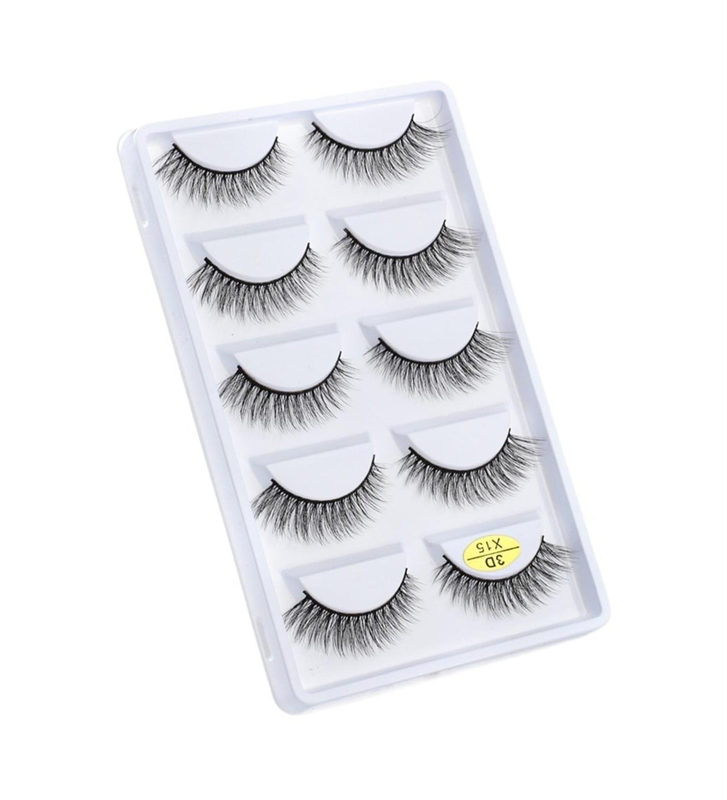 UAMOU Mink Eyelashes 10/50/100 Boxes Wispy 3D Mink Lashes Makeup Natural Long Volume False Eyelashes Bulk Faux Cils Custom Cheerfully (Color : 5 Pairs X15 Size : 50 Boxes) - Buy Online on GoSupps.com