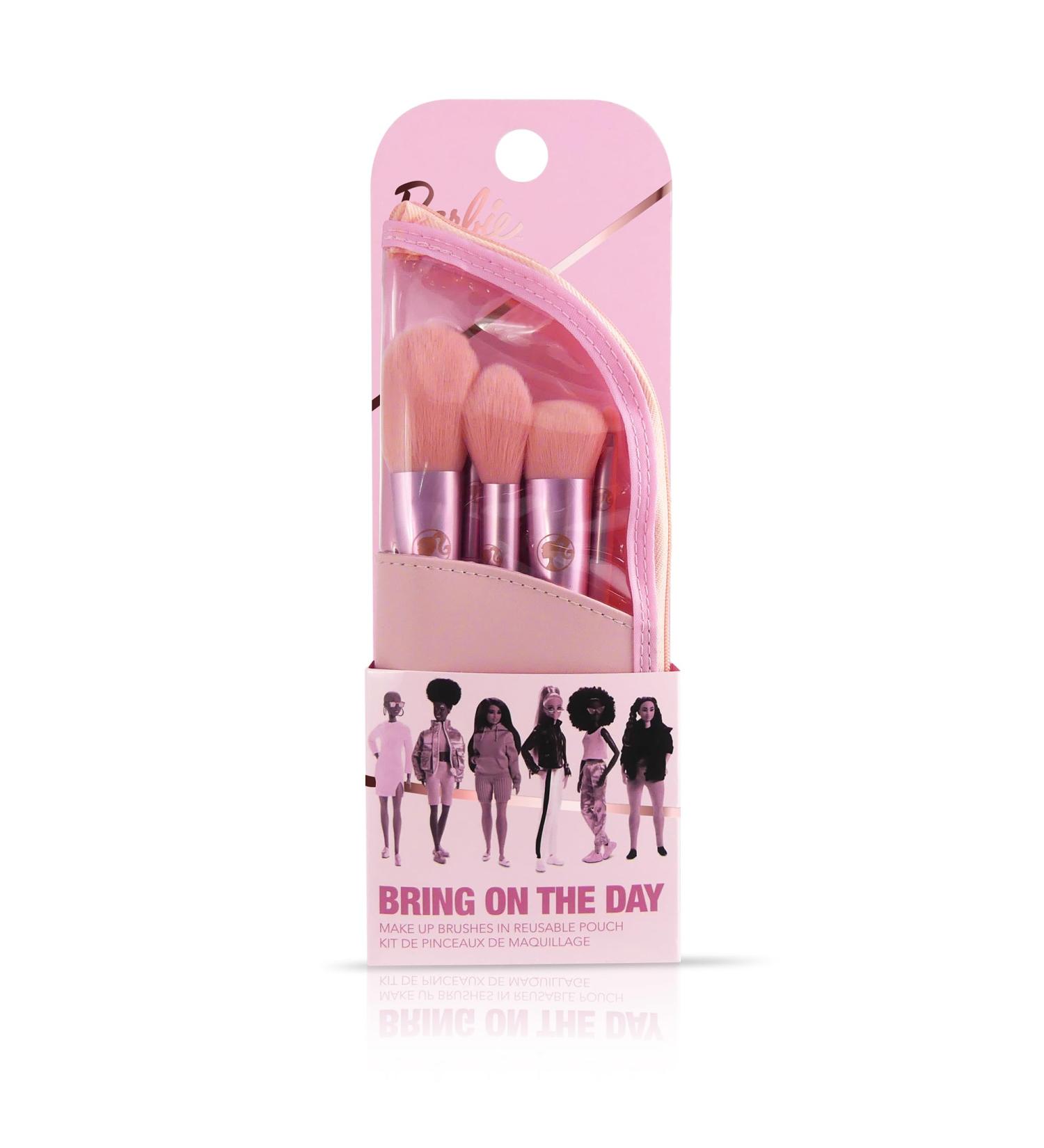 Barbie Makeup Brushes Set in Travel Pouch - 5-Piece Brush Set with Travel Holder - Buy Online on GoSupps.com