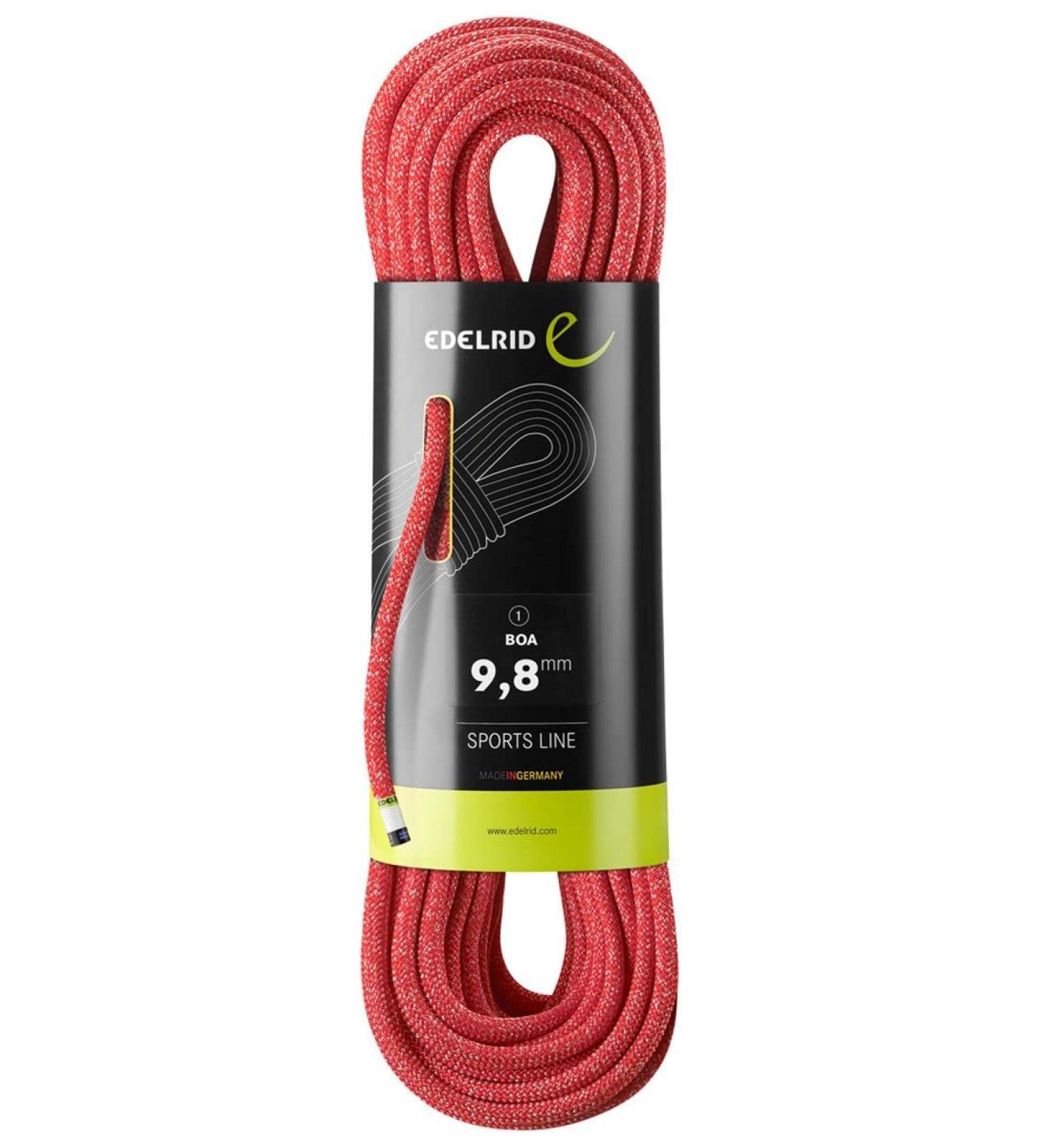 EDELRID Boa 9.8 mm Single Climbing Rope - 50m Blue - International Shipping Available - Buy Online on GoSupps.com