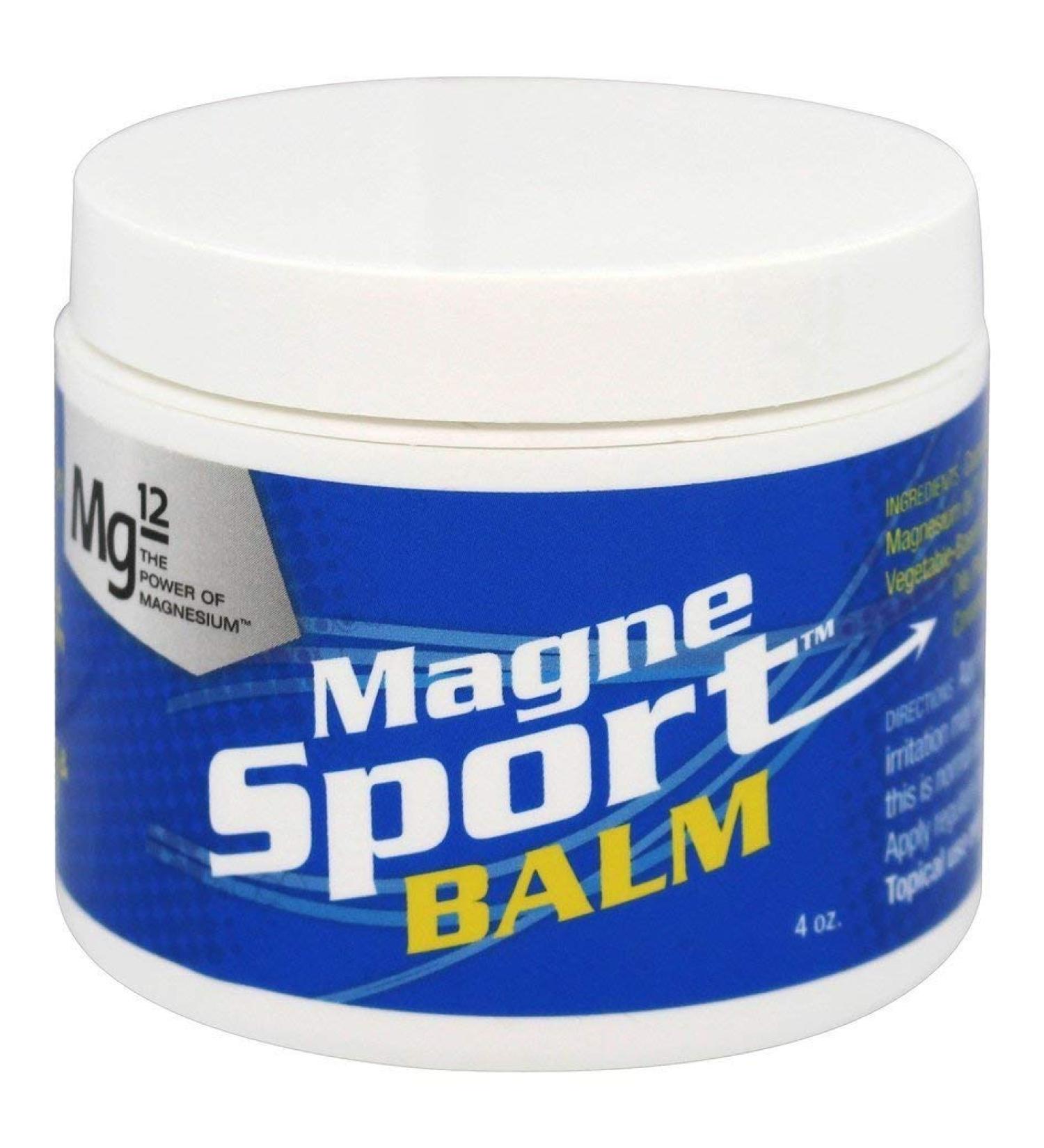 MagneSport Balm Mg12 4 oz - Natural Relief for Sore Muscles - Buy Online on GoSupps.com