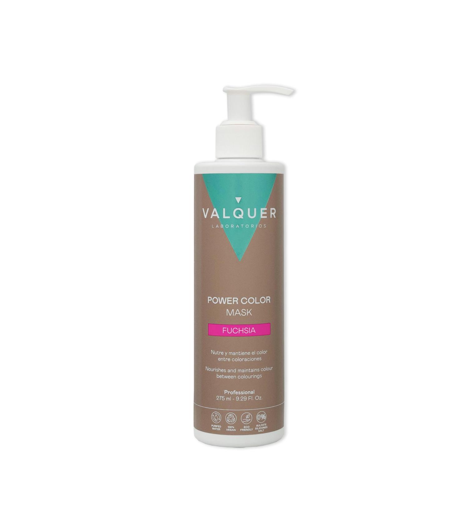 Valquer Professional Masque Power Color Cheveux Teints. V g talien et sans Sulfate (Fuchsia) - 275 Ml - Buy Online on GoSupps.com
