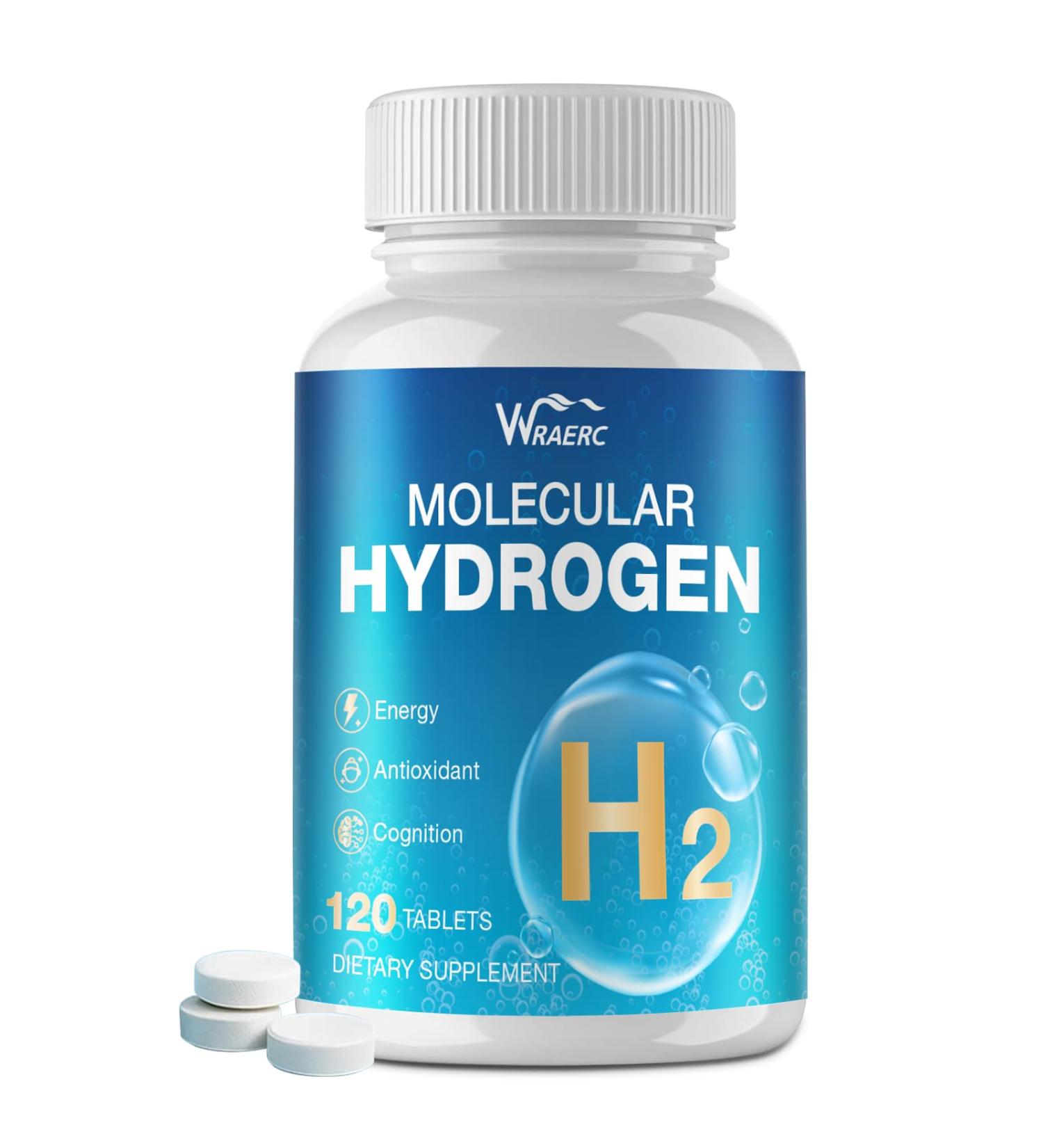 Hydrogen Water Tablets with Magnesium -12 PPM Hydrogen Tabletfor Cognitive Cellular Health - Buy Online on GoSupps.com
