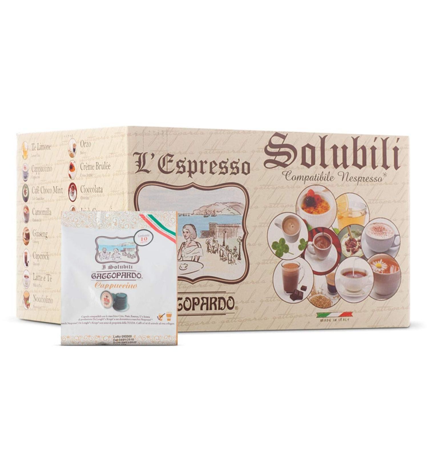 GATTOPARDO Nespresso compatible 80 capsules Cappuccino Ocelot - Buy Online on GoSupps.com