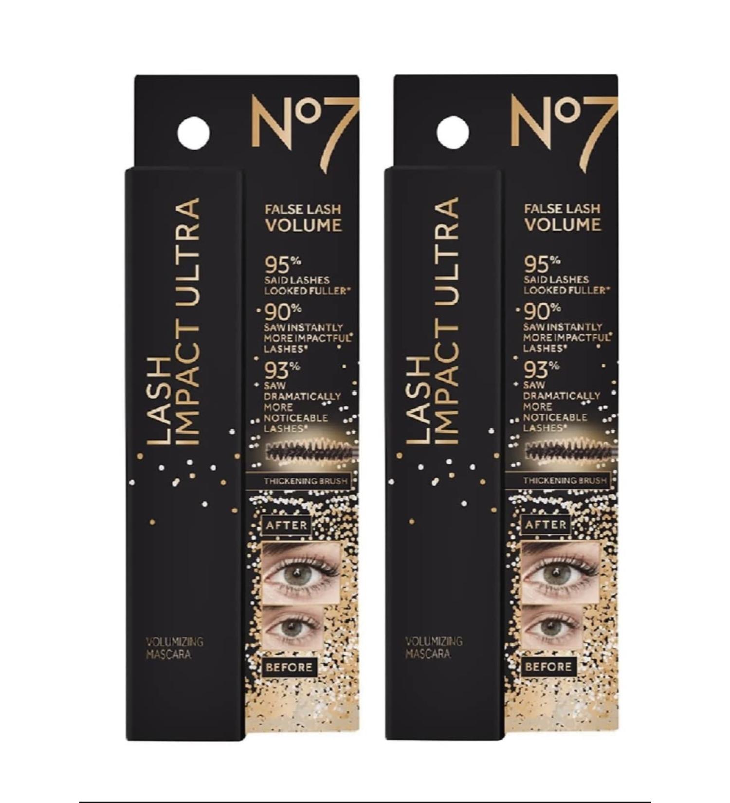 No7 | Lash Impact Ultra Mascara | Black | Pack of 2