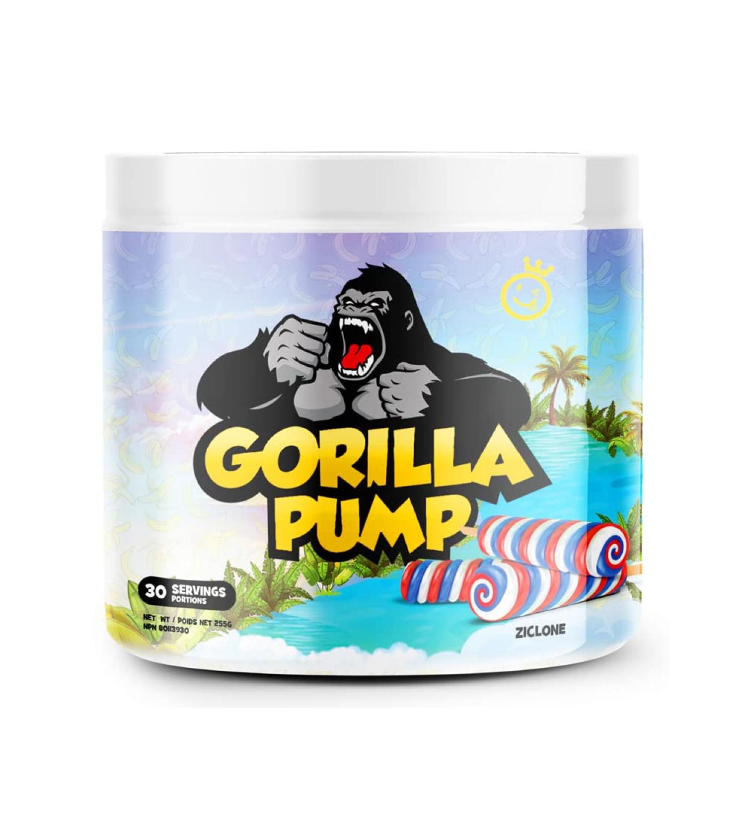 Yummy Sports Gorilla Pump Pre Workout Powder - Non Stim Pre Workout Supplement for Energy Boost for Energy Boost Focus and Pump - Sports Nutrition Pre-Workout Powder for Men & Woman - 255g 30 Servings - Ziclone - Buy Online on GoSupps.com