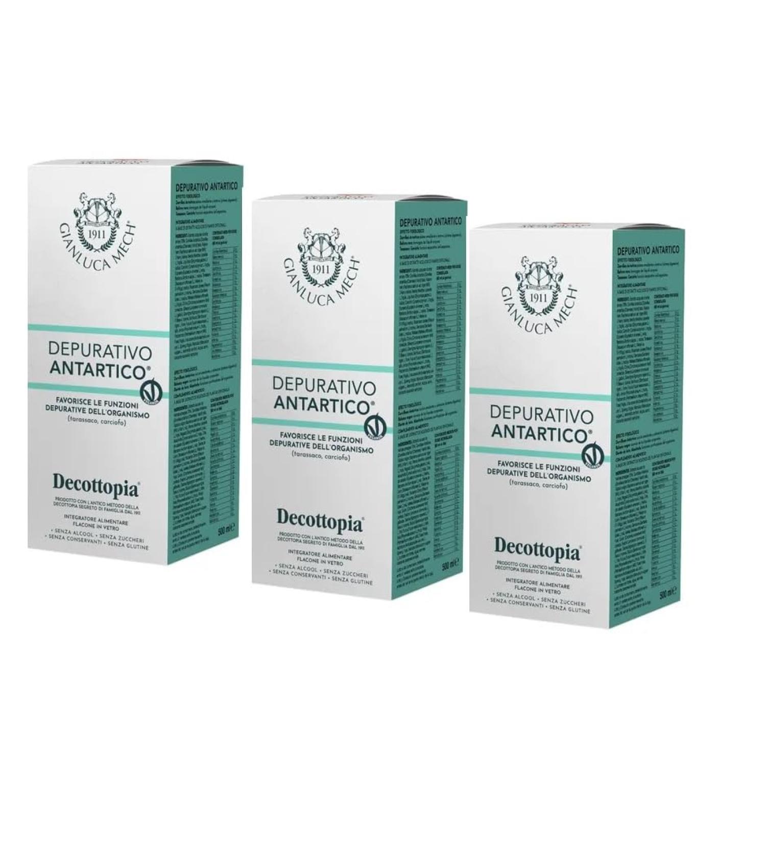 Gianluca Mech Antarctic Detox 3 x 500ml boxes - Decottopia Gianluca Mech