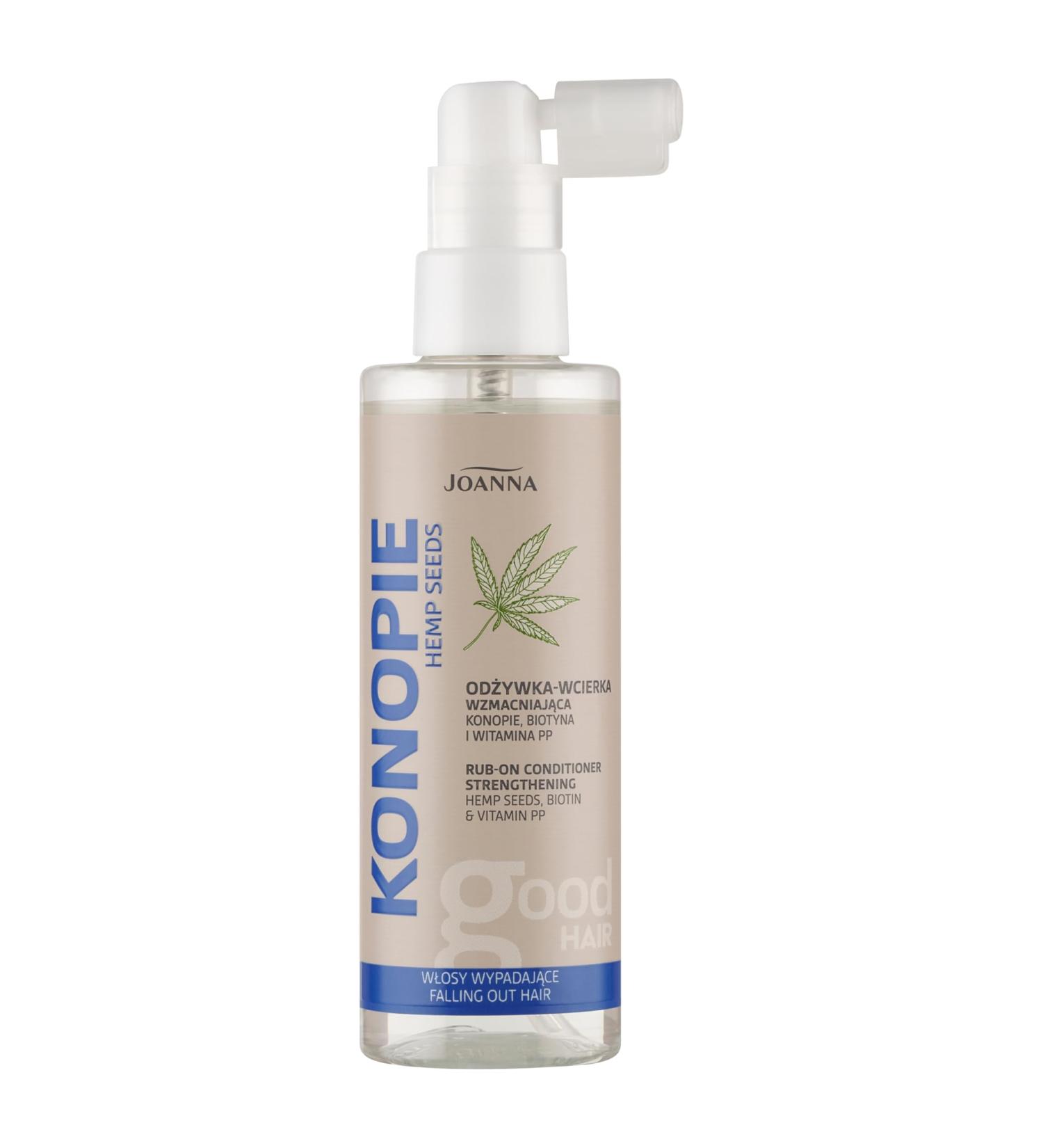 JOANNA Hemp hair care conditioner for hair loss moisturizing and strengthening with hemp seed extract and vital hair complex and biotin 100 ml - Buy Online on GoSupps.com