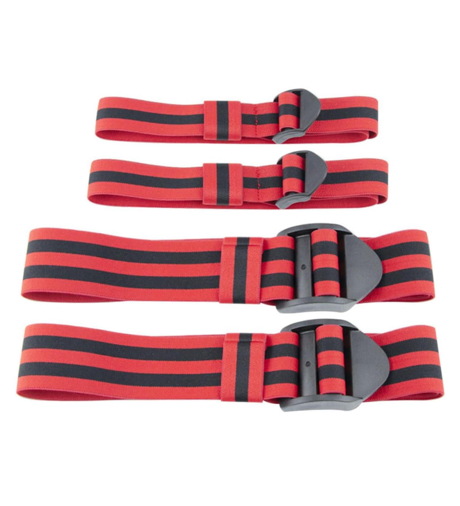 Blood Flow Restriction Bands Adjustable Occlusion Bands Portable Fabric Resistance Bands 4PCS Red Summer Sports Accessories - Buy Online on GoSupps.com
