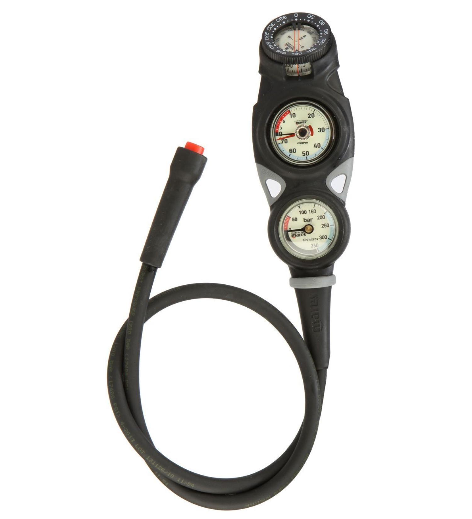 Mares Mission 3 Scuba Dive Console with Compass - Essential Underwater Navigation Tool - Buy Online on GoSupps.com
