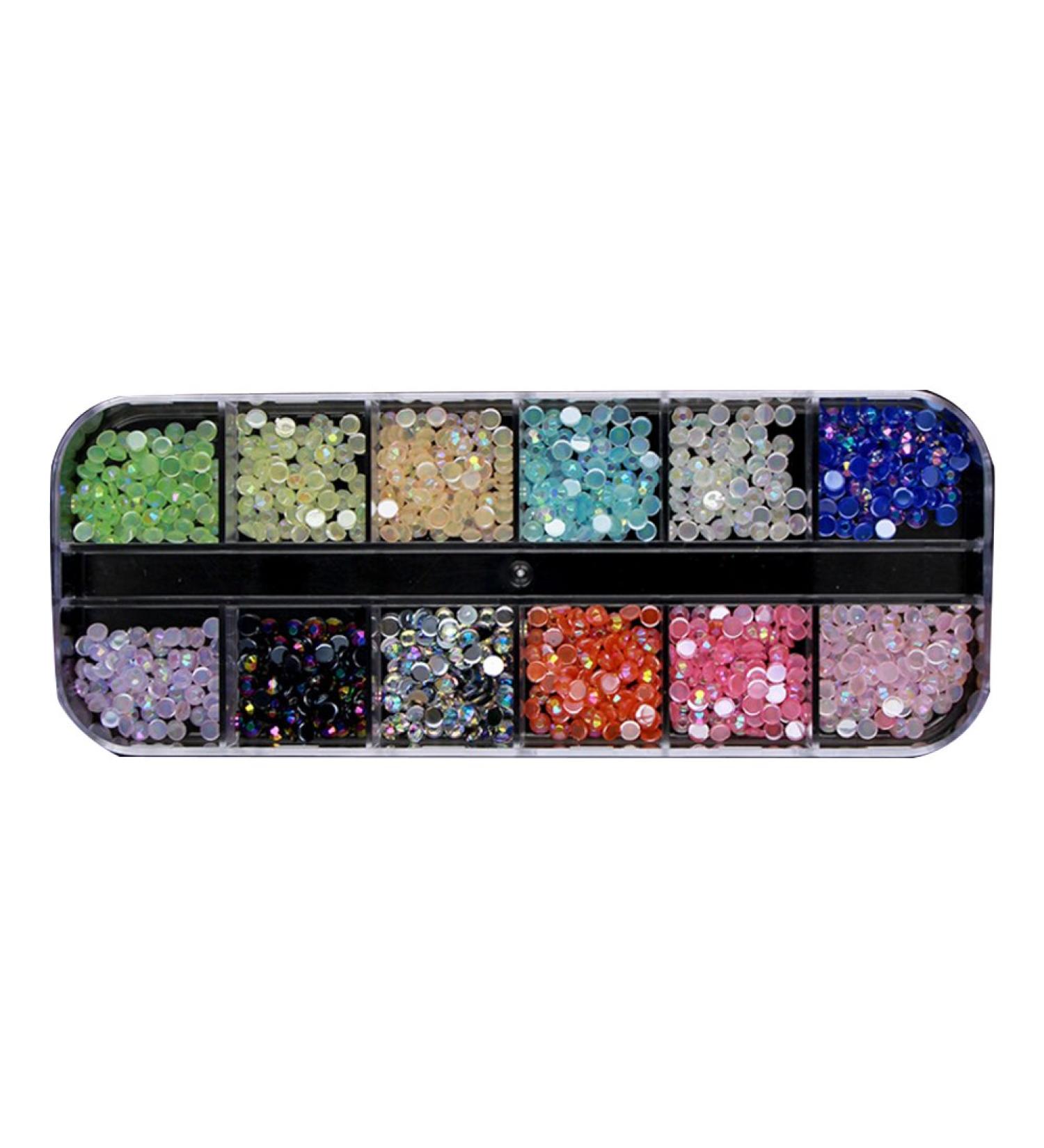 Rhinestone Multicolor Crystal for Nail Art Decoration Craft Diy Make Up Crystal Ab Clear Jewels Horse Eye Rhinestones for Nail Art Decorations Supplies Black Box - Buy Online on GoSupps.com