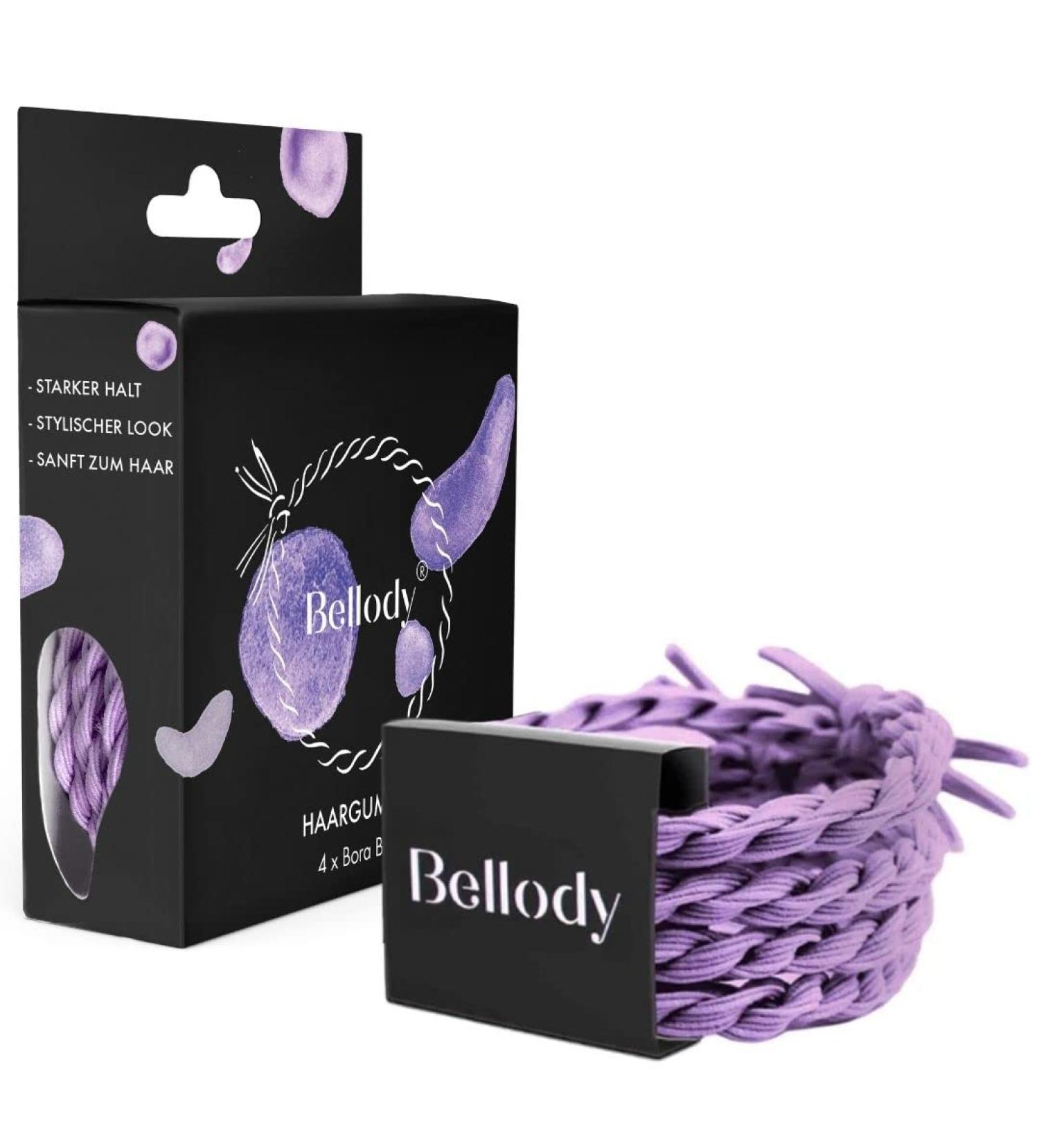 Buy Bellody Original Hair Tie - Sundance Edition | Stylish Braided Hair Tie Set (4-Pack) in Violet Purple | Strong Hold Women's Hair Accessories - International Shipping Available - Buy Online on GoSupps.com