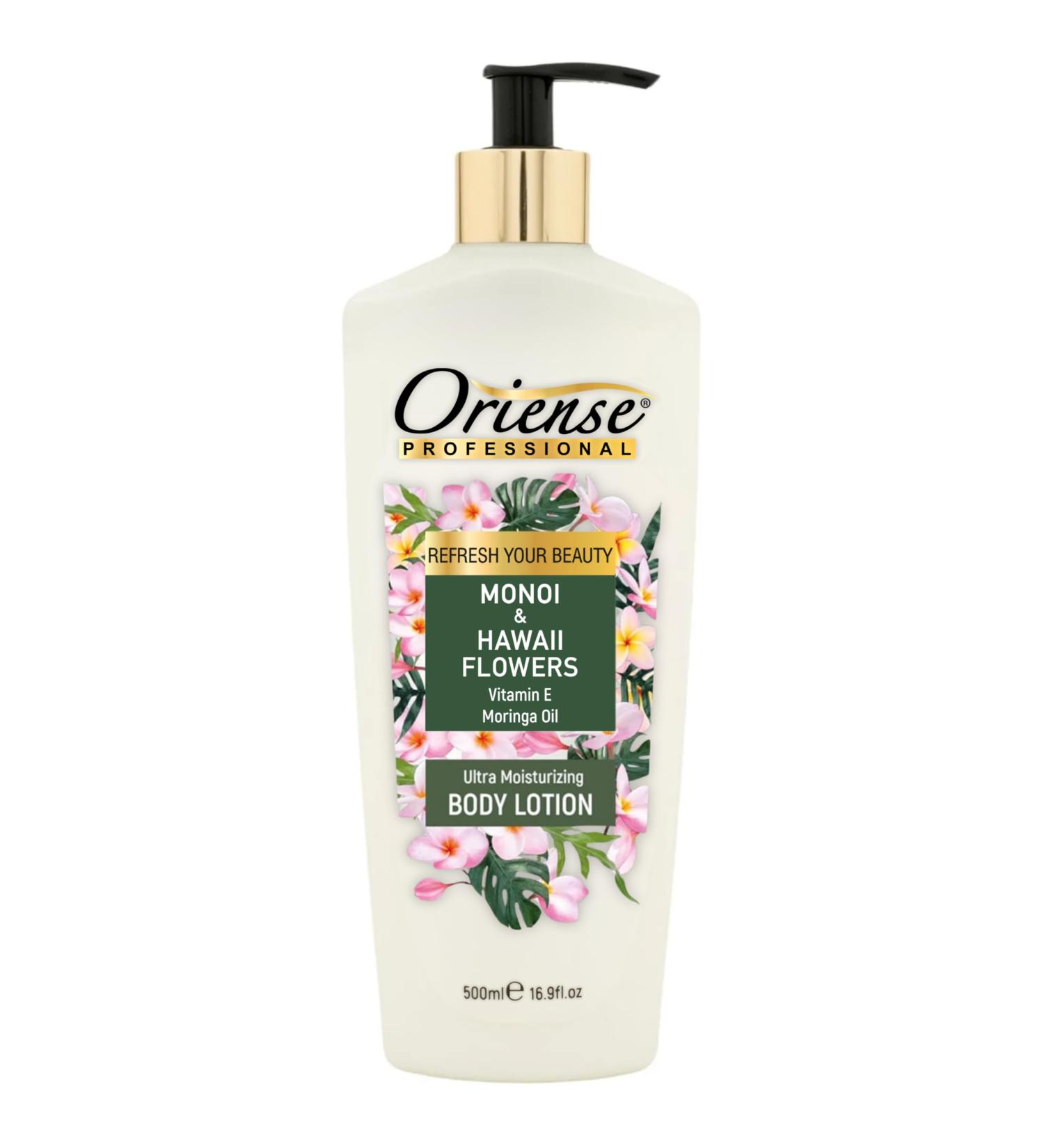Monoi & Hawaii Flowers Body Lotion - Deep Hydration with Moringa Oil Glycerine & Vitamin E - 16.9 fl oz for Silky Smooth Skin - Buy Online on GoSupps.com