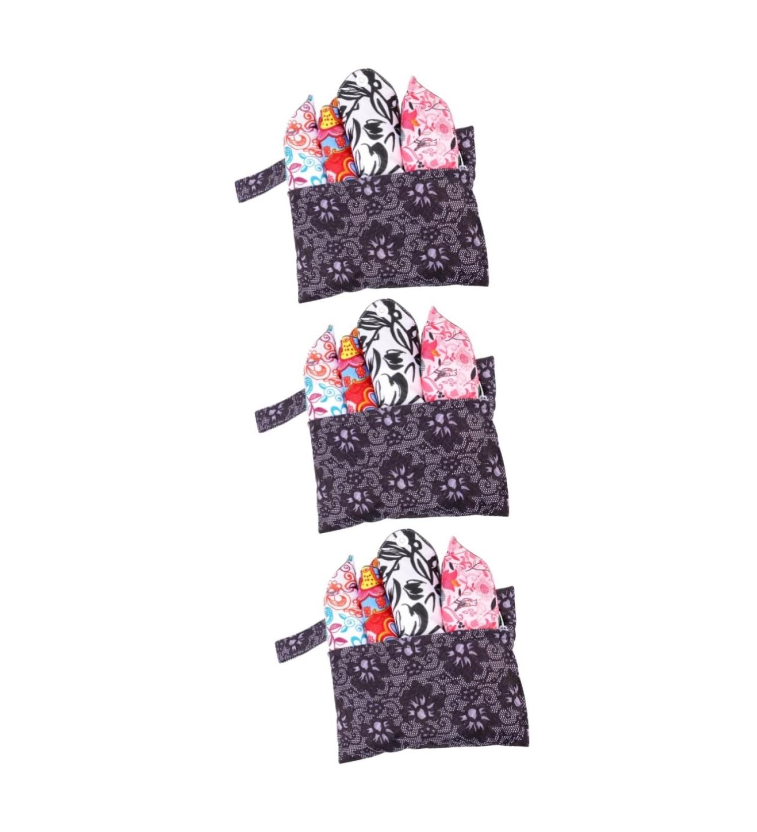 Magiclulu 12-Pc Washable Aunt Towel Fabric Bandage - Reusable Menstrual Pads & Period Bindings for Women - Buy Online on GoSupps.com