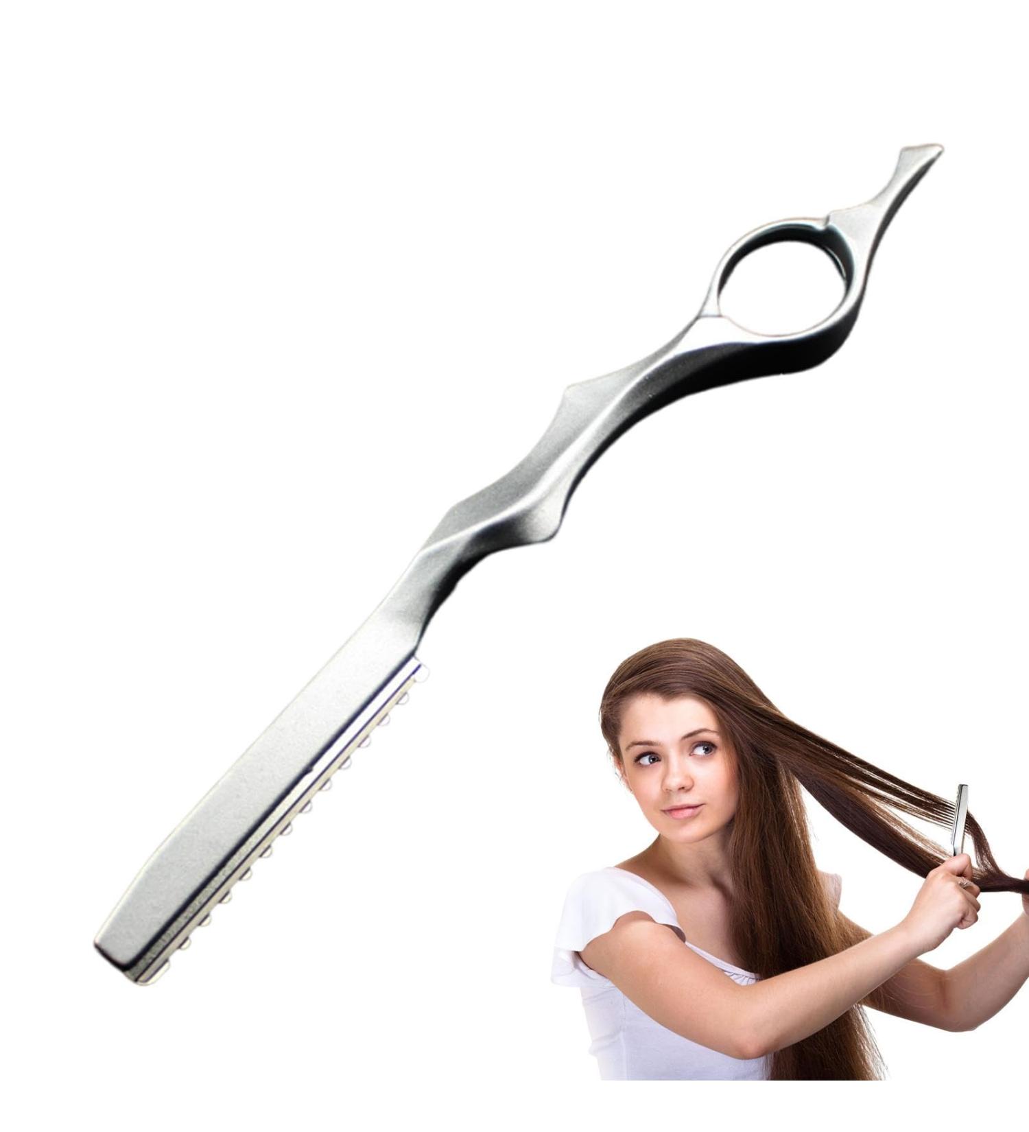 Hair Cutting Hair Styling Ergonomic Hair with Alloy Handle Non-Slip Hairdressing Hair Thinning for Professional Salons Home Hairdressers Silver - Buy Online on GoSupps.com