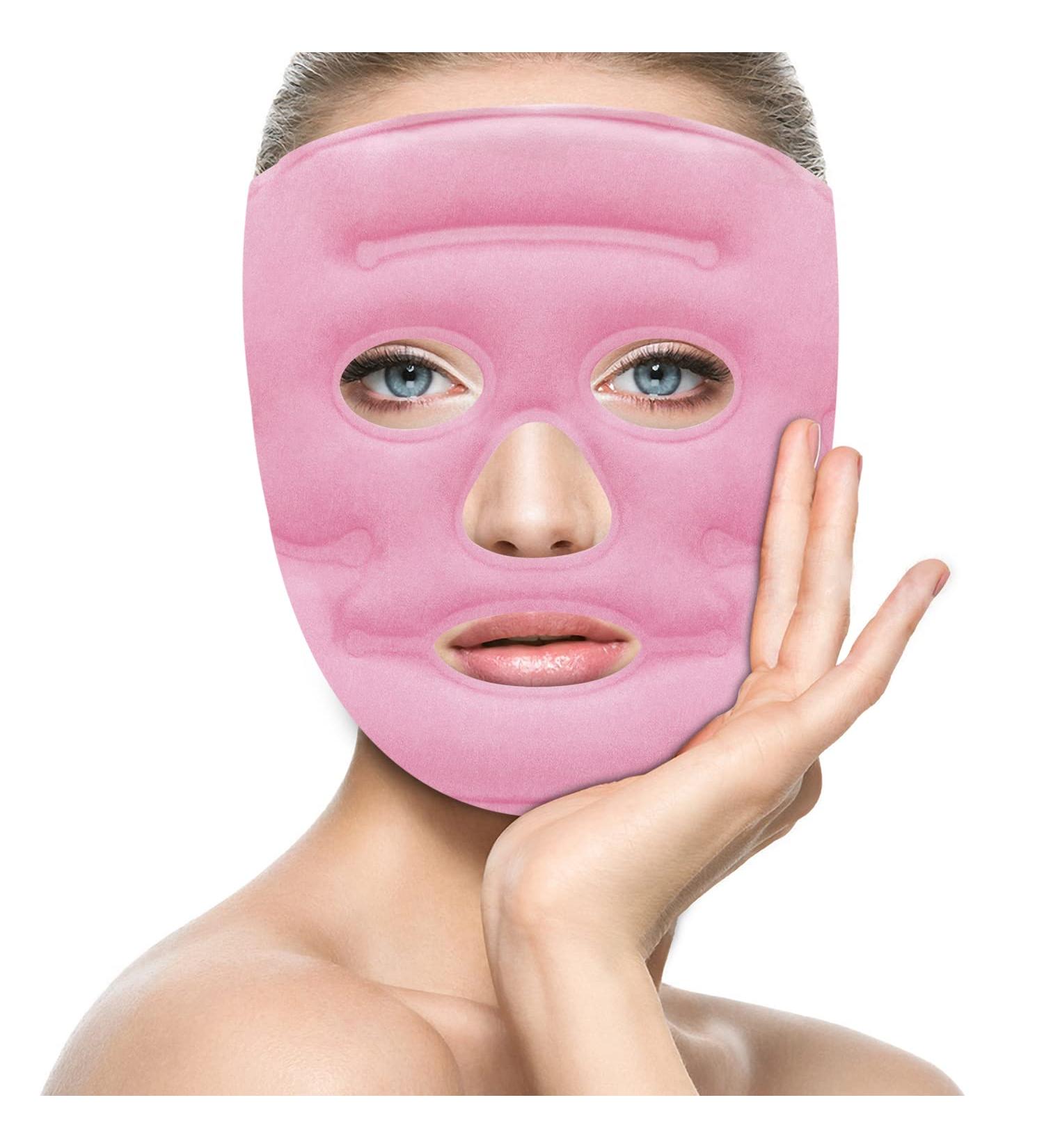 Acupoint Magnets Gel Face Mask - Reusable Ice Pack for Cold Hot Therapy, Skin Firming, Puffy Eyes, Headache Relief - Buy Online on GoSupps.com