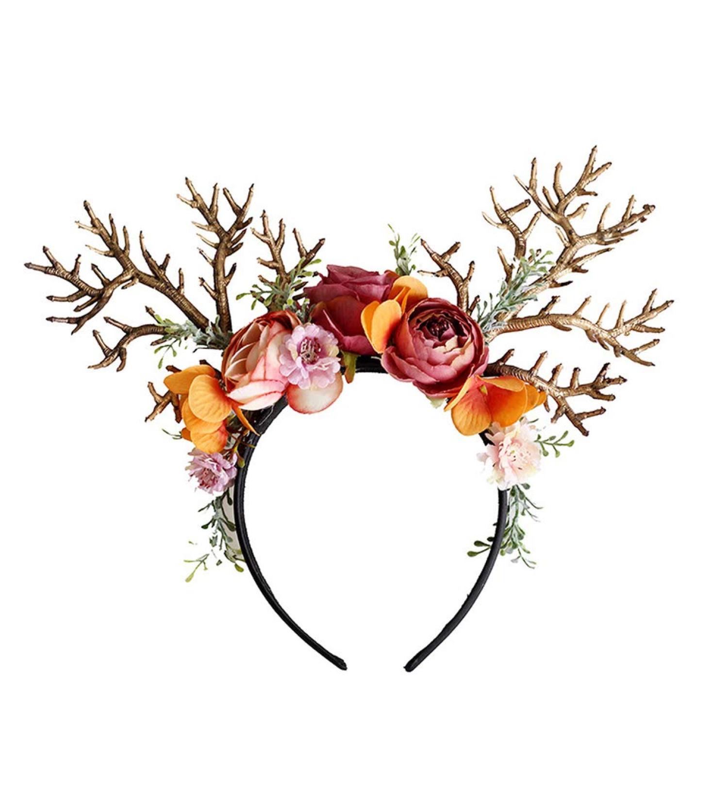 Amosfun Christmas Reindeer Antlers Headband - Festive Holiday Hair Accessory for Christmas Party - Buy Online on GoSupps.com