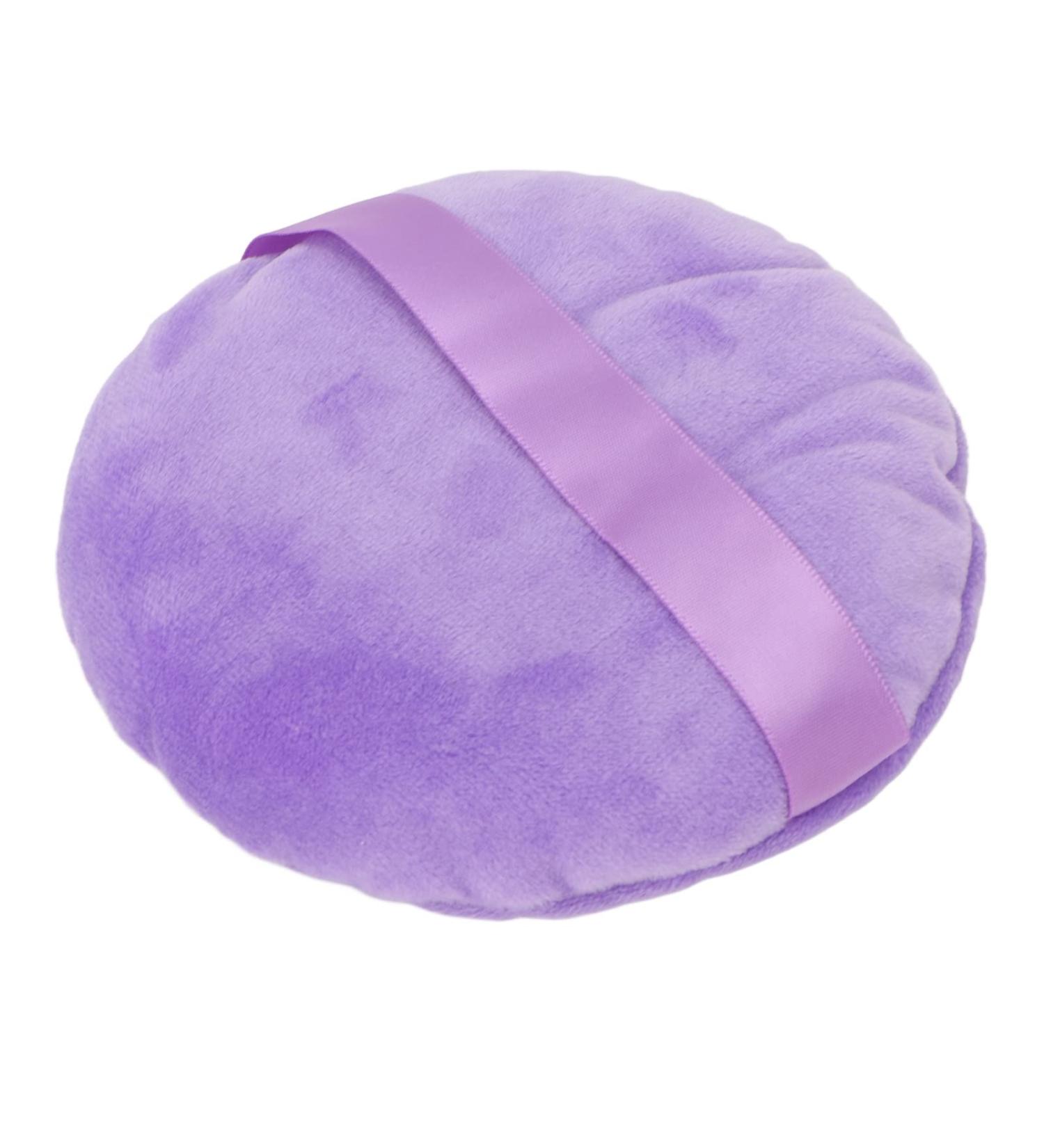 Buy Ultra Large Round Makeup Puff Pad - Soft Washable Swan Down Powder Puff for Wet/Dry Use - Purple | Perfect for Loose Powder Blending - Buy Online on GoSupps.com