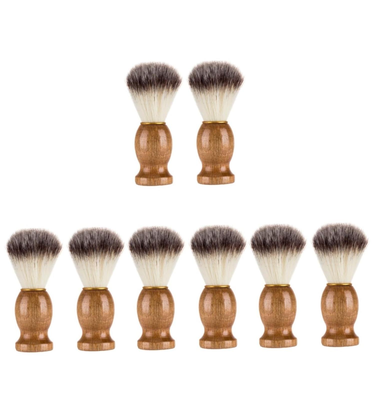 Buy Beaupretty 8-Piece Shaving Brush Set - Men's Razor Soap Brushes & Accessories for Perfect Shaving | Portable Nylon Wool Shaving Tools - Buy Online on GoSupps.com