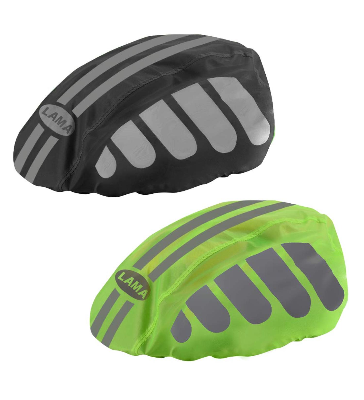 Waterproof Bicycle Helmet Rain Cover - 2-Piece Unisex Rain Protection for Men & Kids - Black & Green - Buy Online on GoSupps.com