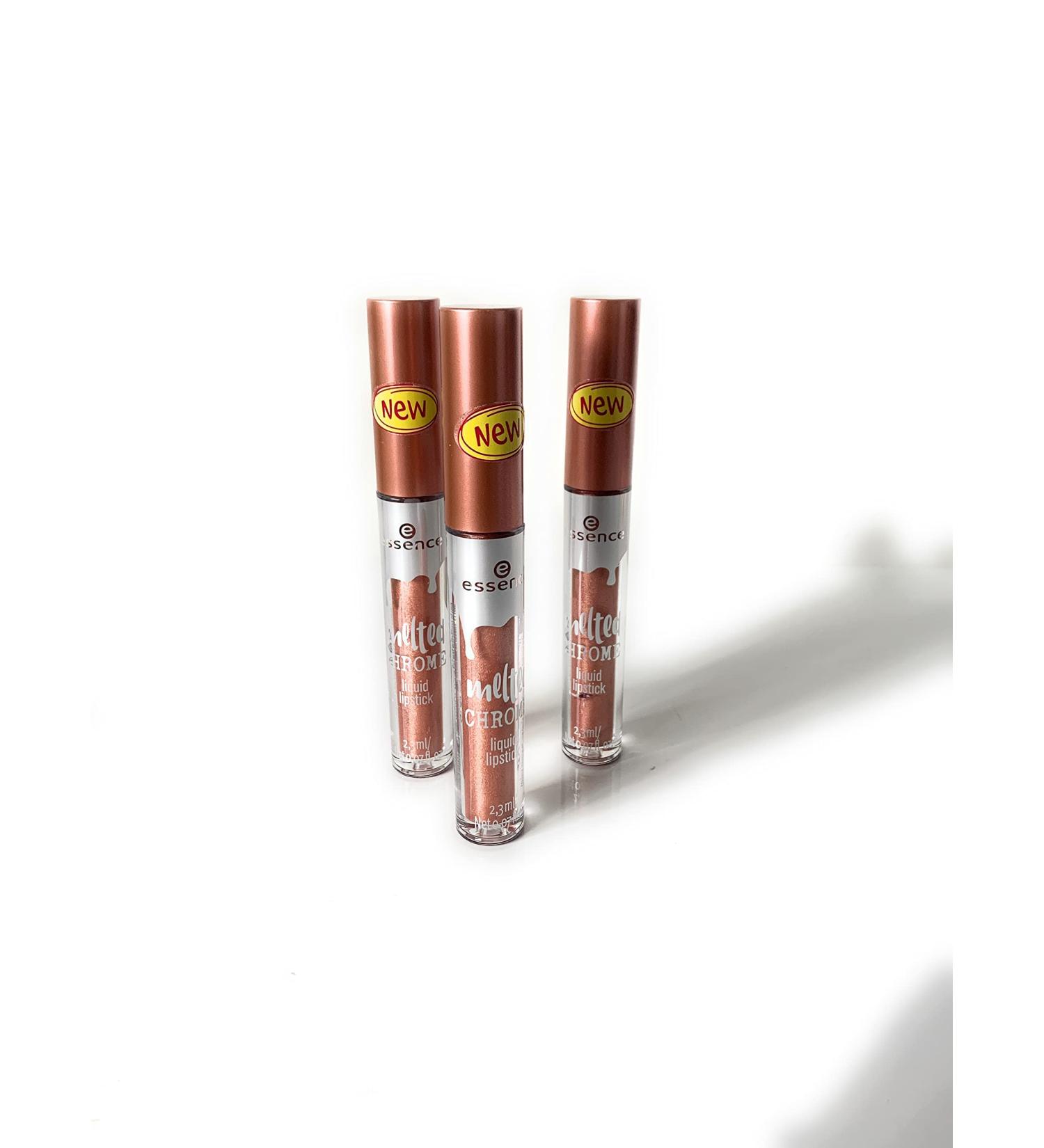 Essence Melted Chrome Liquid Lipstick - Rosie Goldie (Pack of 3) | Intense Shine & Long-Lasting Color - International Shipping Available - Buy Online on GoSupps.com