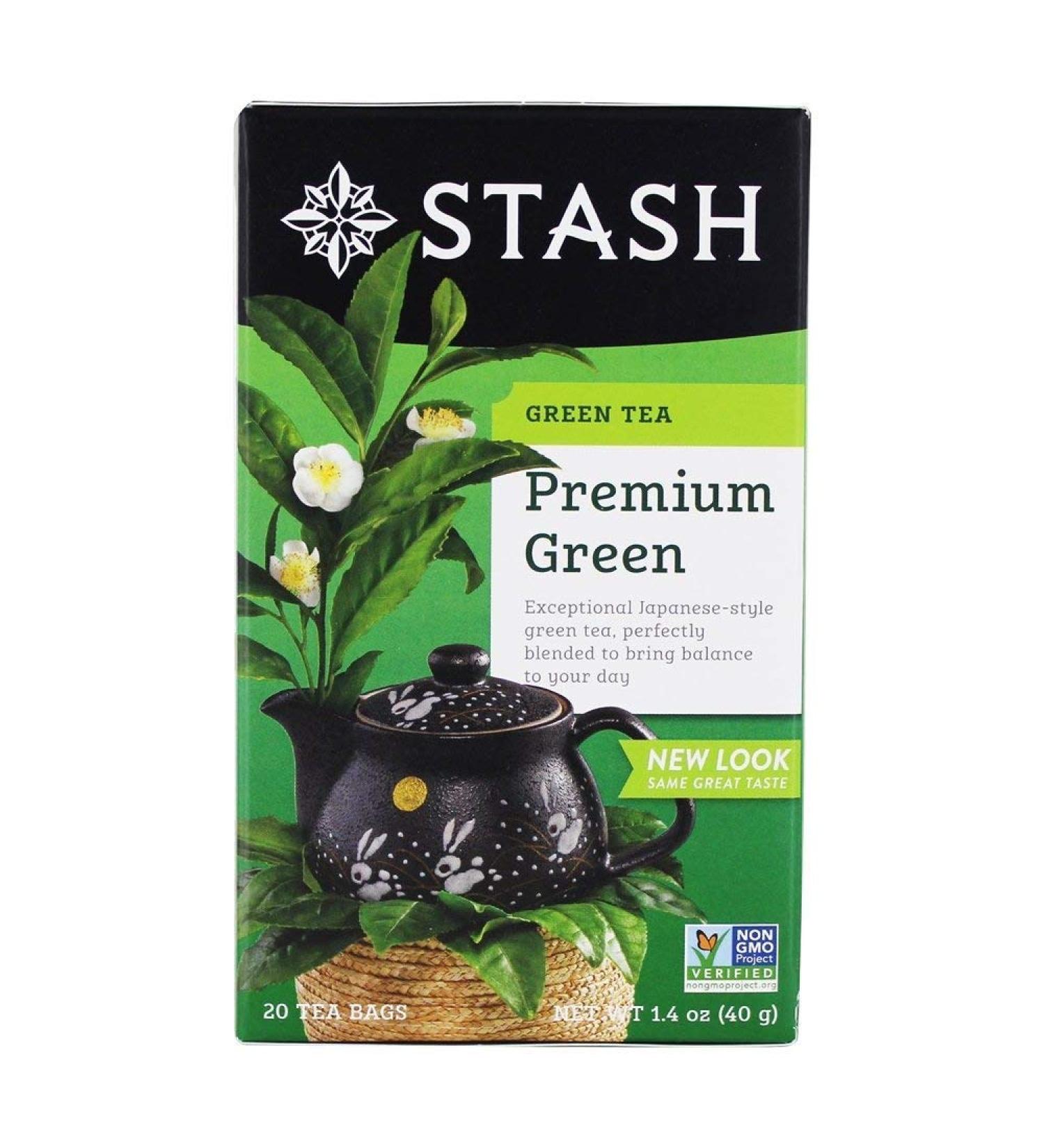 Stash Tea - Th vert de la meilleure qualit - 20Sachets de th