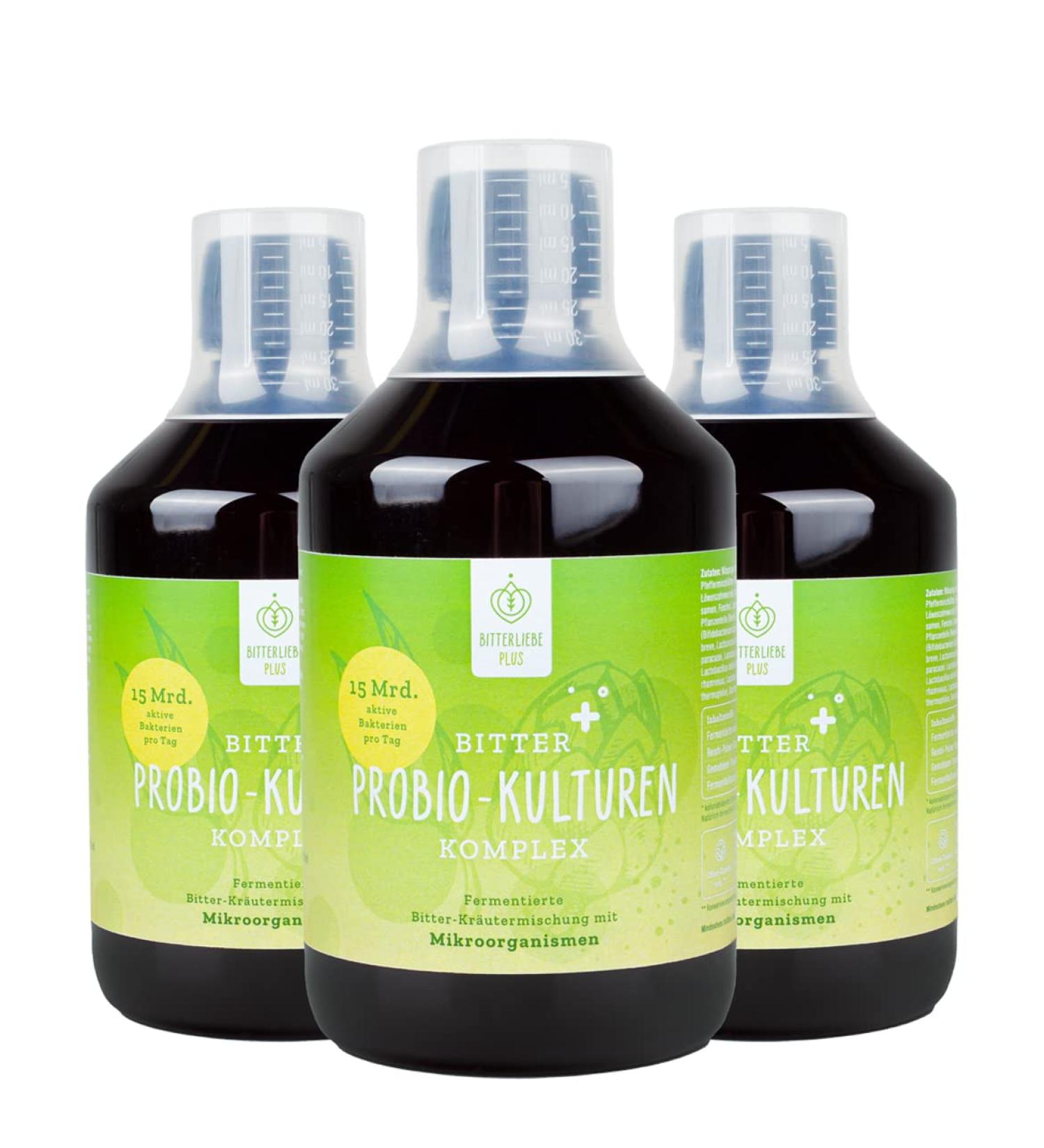 Bitter -Liebe Bitter Probio Cultures Complex | Liquid Intestinal Bacteria | 20 Strains & 15 Billion Bacteria | Enhanced Digestive Health - Buy Online on GoSupps.com