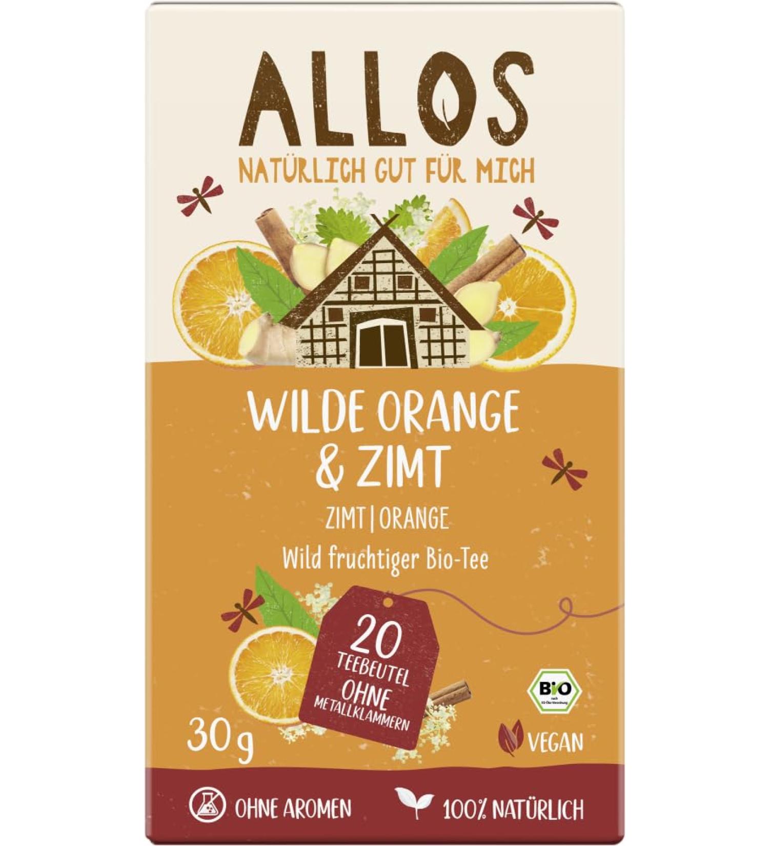Allos Allos Wilde Orange & Cinnamon Herb Infused in Organic 30g Bag