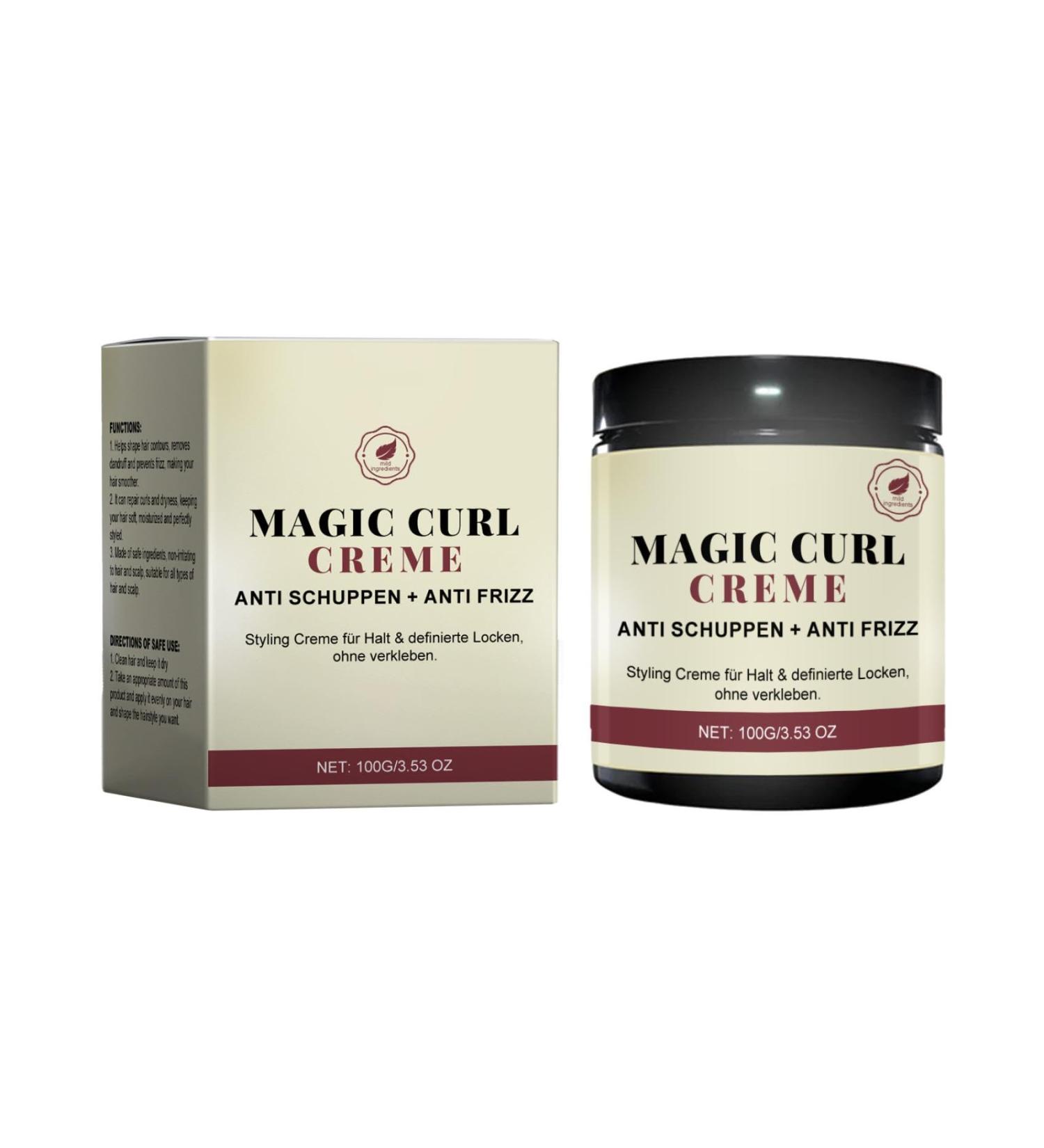Curly Hair Cream Magic Curl Cream Styling Curl Cream Hair Pomade for Men Natural Shea Oil Thick Curl Hair Product for Moisturizing Repairing - Buy Online on GoSupps.com