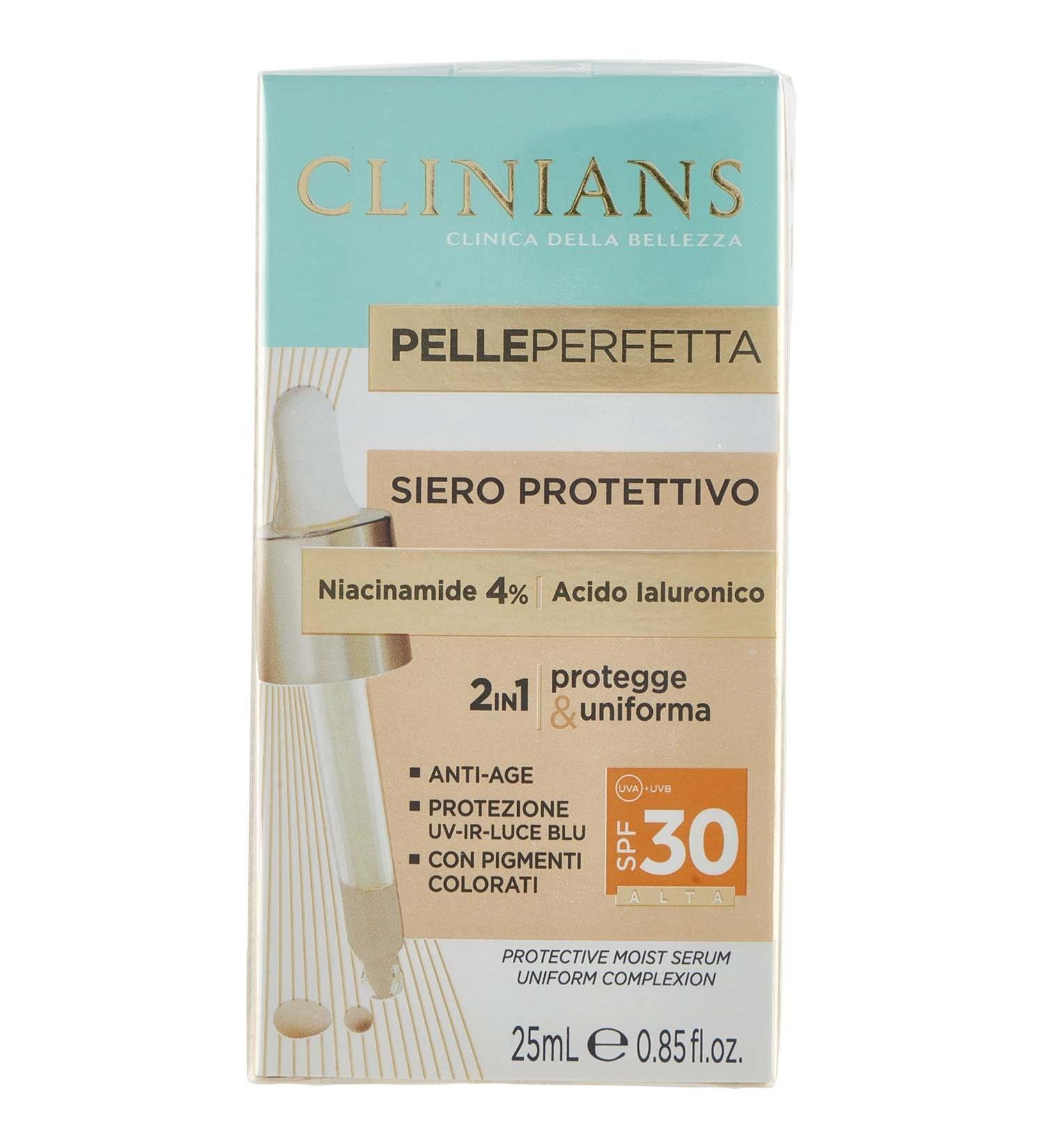  CLINIANS CLINIANS | Perfect Skin Protective Serum SPF30 Dermatologically tested Made in Italy 25 ml - Buy Online on GoSupps.com