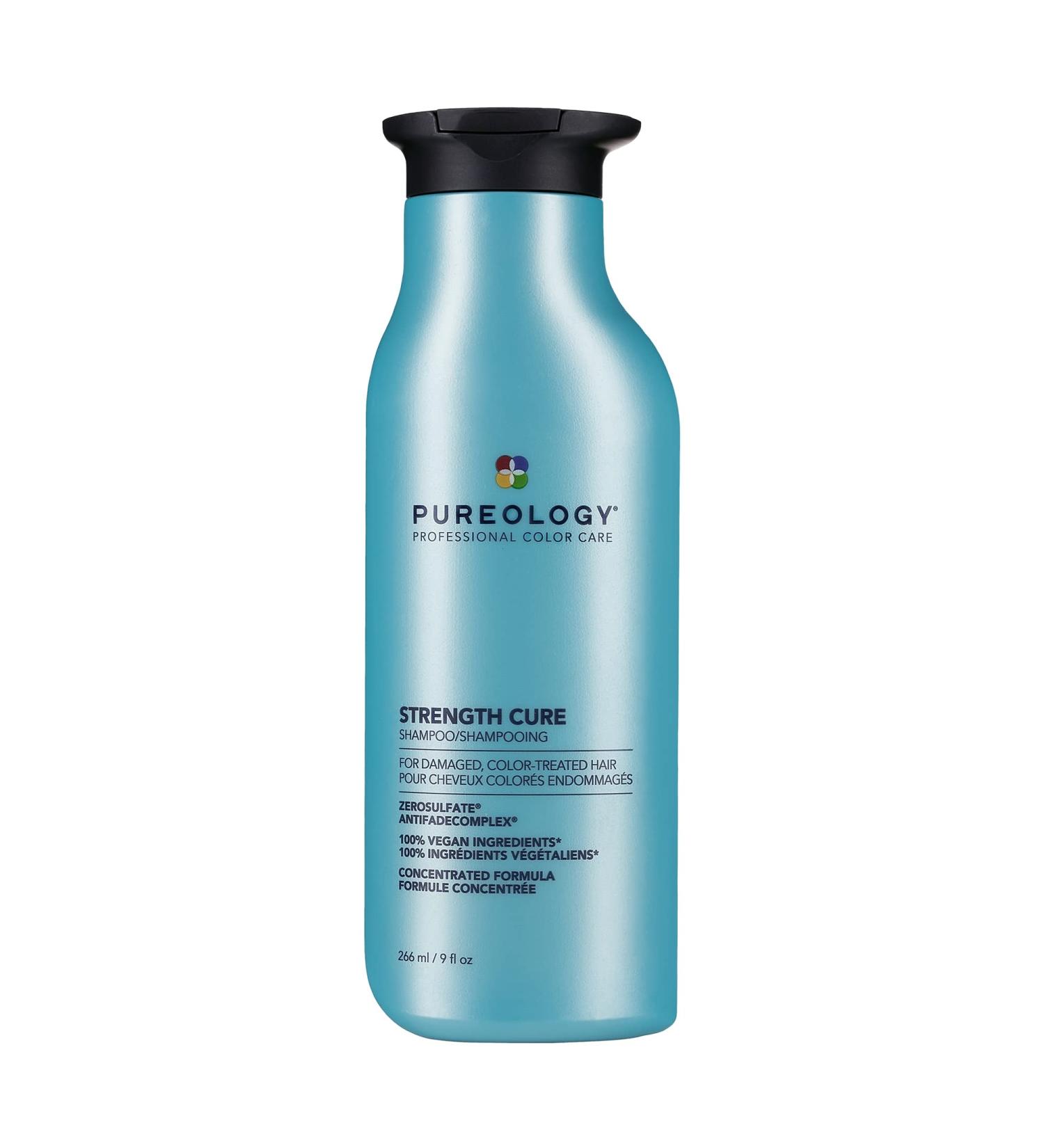 Pureology Strength Cure Shampoo 9 fl oz - Sulfate-Free & Vegan Formula for Damaged Color-Treated Hair - Buy Online on GoSupps.com