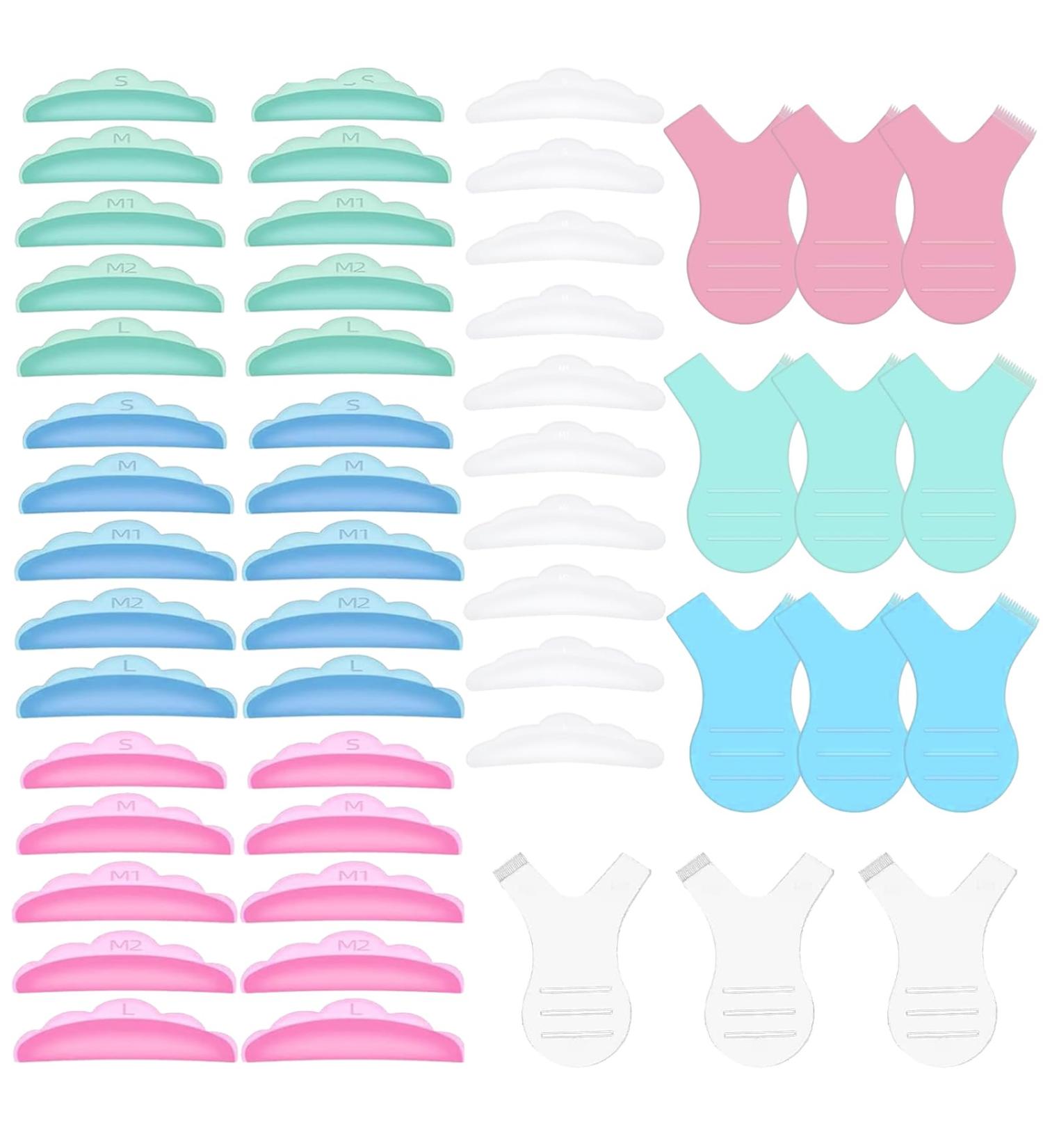 FEXPDL 52 Pieces lash Shield Lash Lift Pads Lash Lift Tool Lash Lift Shields Lash Lift Pads Silicone Lash Lift Shields Reusable Lash Lift Rods Eyelashes Makeup Beauty Tool - Buy Online on GoSupps.com