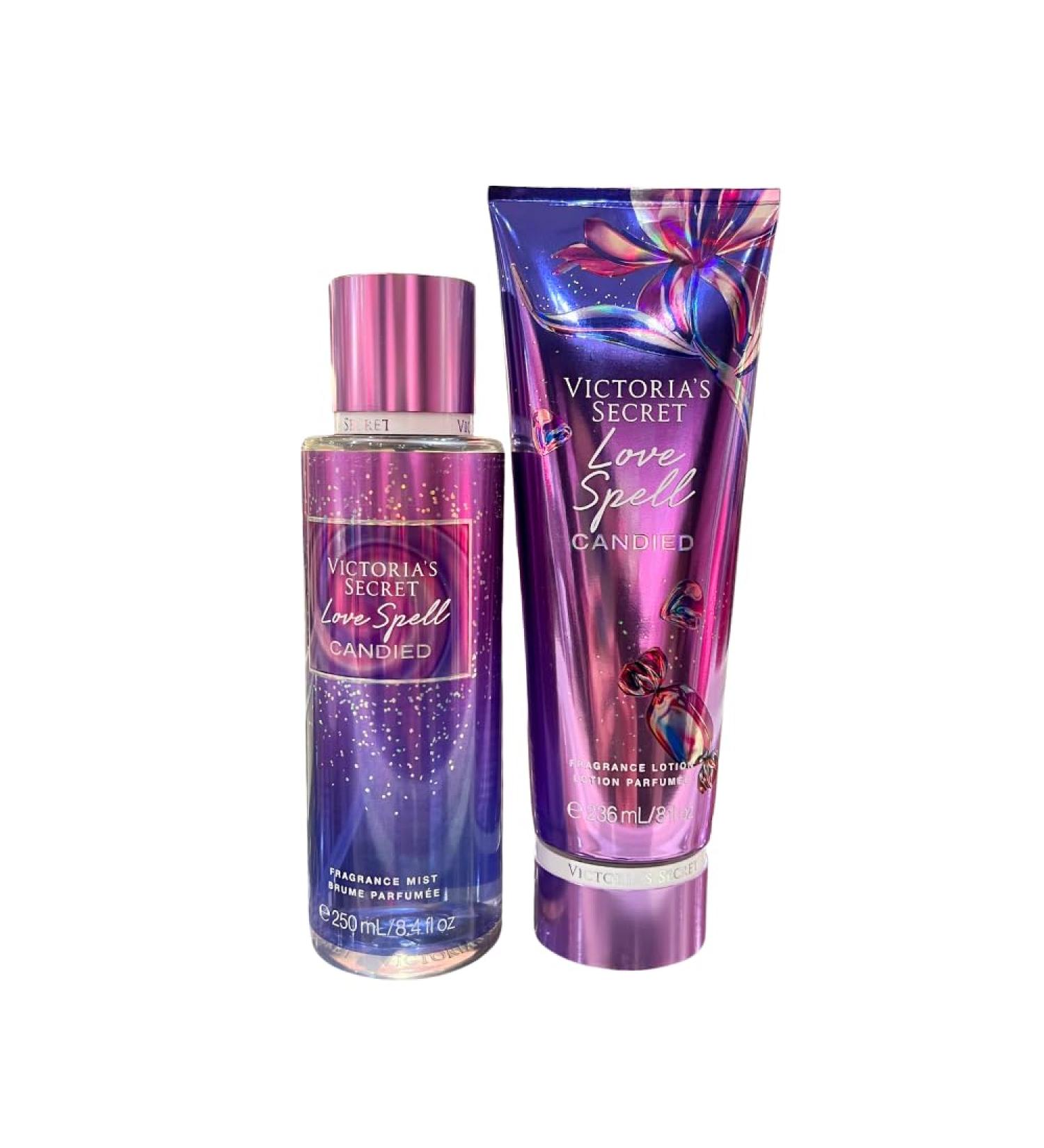 Victoria's Secret LOVE SPELL CANDIED 2pc bundle - Fragrance Mist & Fragrance Lotion for Women Fruity 4.2 Fl Oz (Pack of 2) - Buy Online on GoSupps.com
