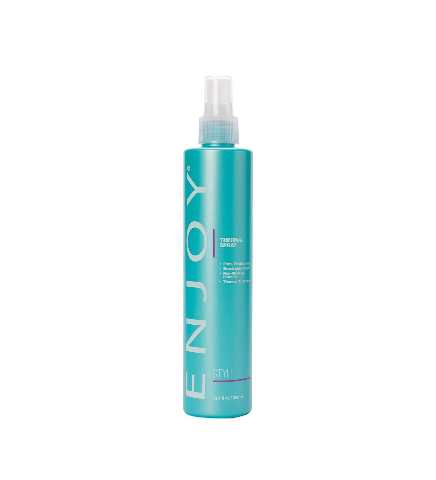 Enjoy Thermal Spray 10.1 Fl Oz 300 mL | Protection Against Thermal Styling Tools | Firm Flexible Hold for Curls or Smooth Finish | Color Safe