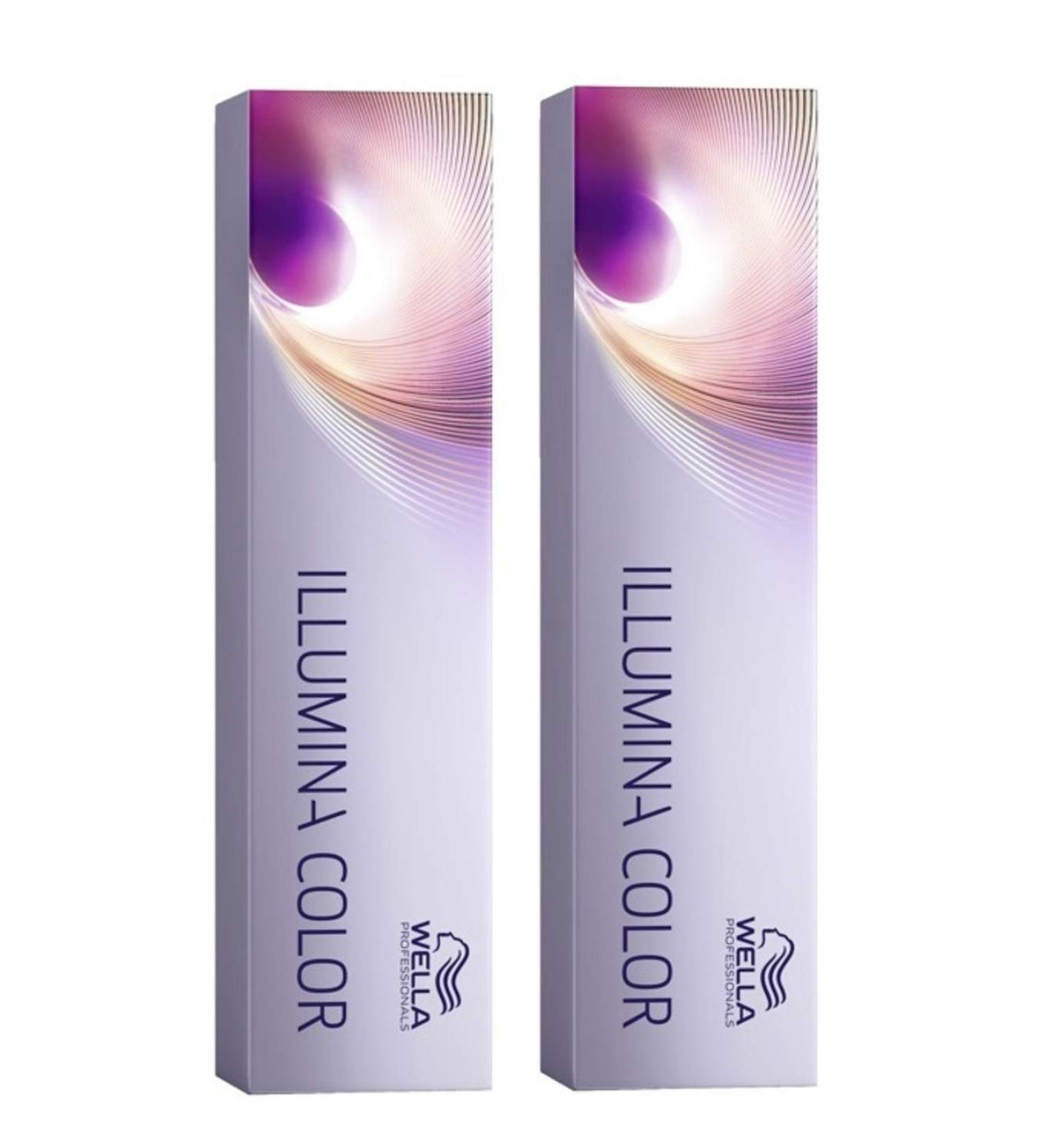 WELLA Illumina Color Hair Color 9/60 Very Light Violet Natural Blonde 2 x 60 ml Light Blonde 9/60 60 ml (Pack of 2)