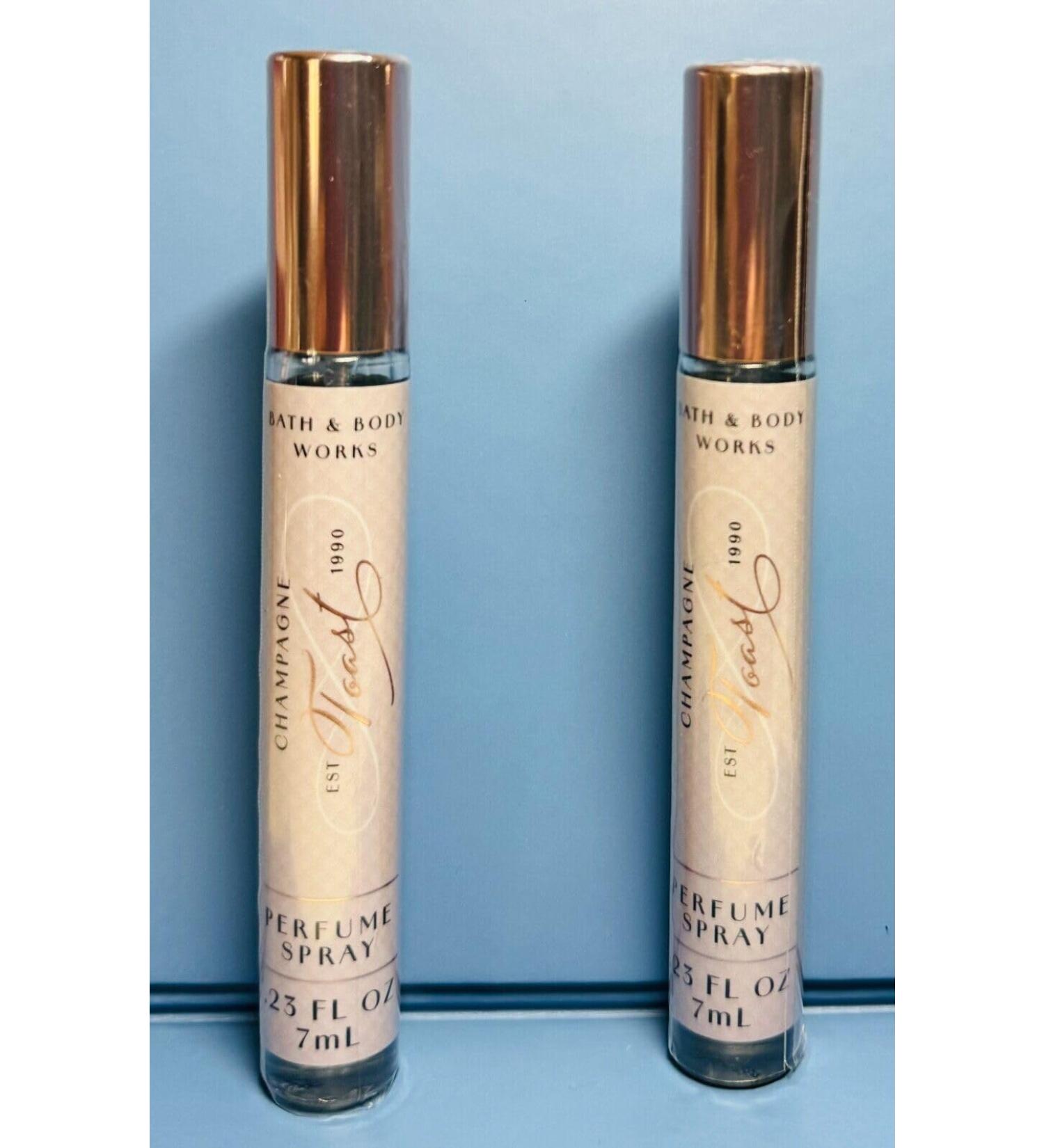 2 Mini Perfume Spray 0.23 Fluid Ounce parfume CHAMPAGNE TOAST bath body