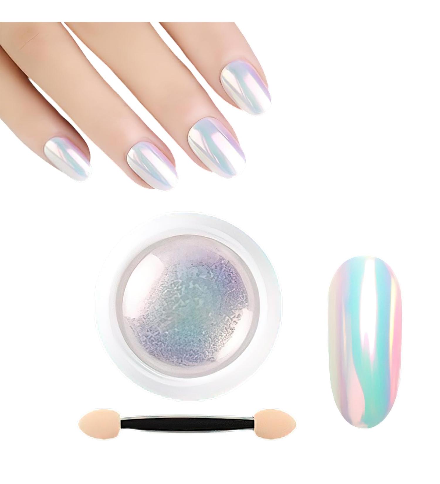 LFCFBH Pearl Chrome Nail Powder Shiny Chrome Nail Powder for Nail Art Decoration - Buy Online on GoSupps.com