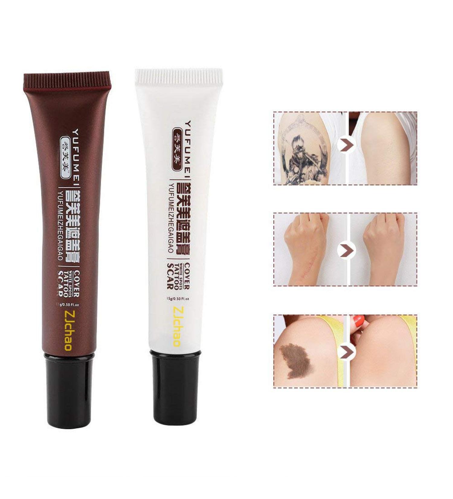 Professional Waterproof Tattoo Concealer Cream for Scar, Spots, Birthmarks - Makeup Cover Up Set - Buy Online on GoSupps.com