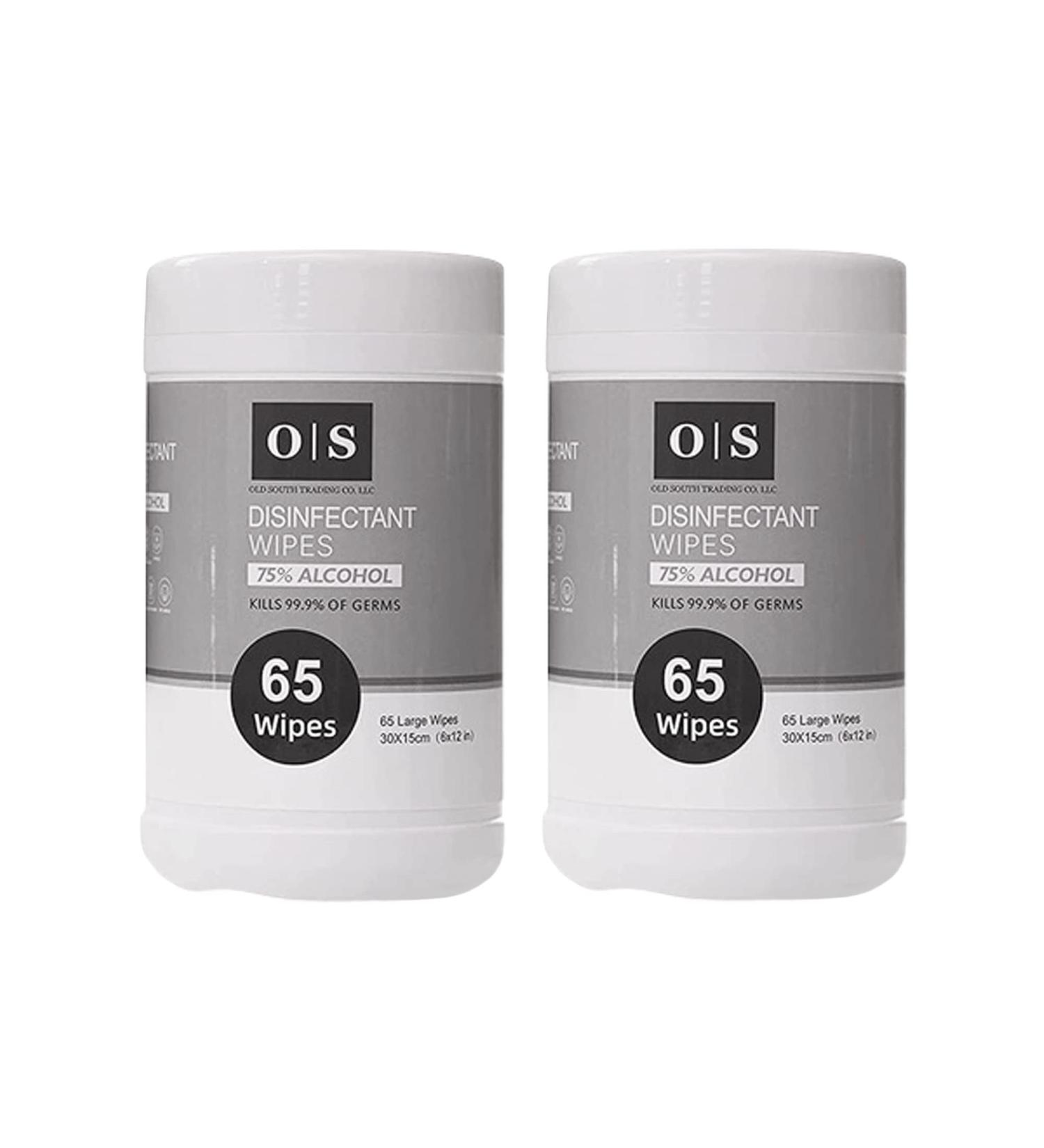 Old South Trading Alcohol Hand Wipes - 2 Canisters, 130 Sanitizing Wipes for Hands - Buy Online on GoSupps.com