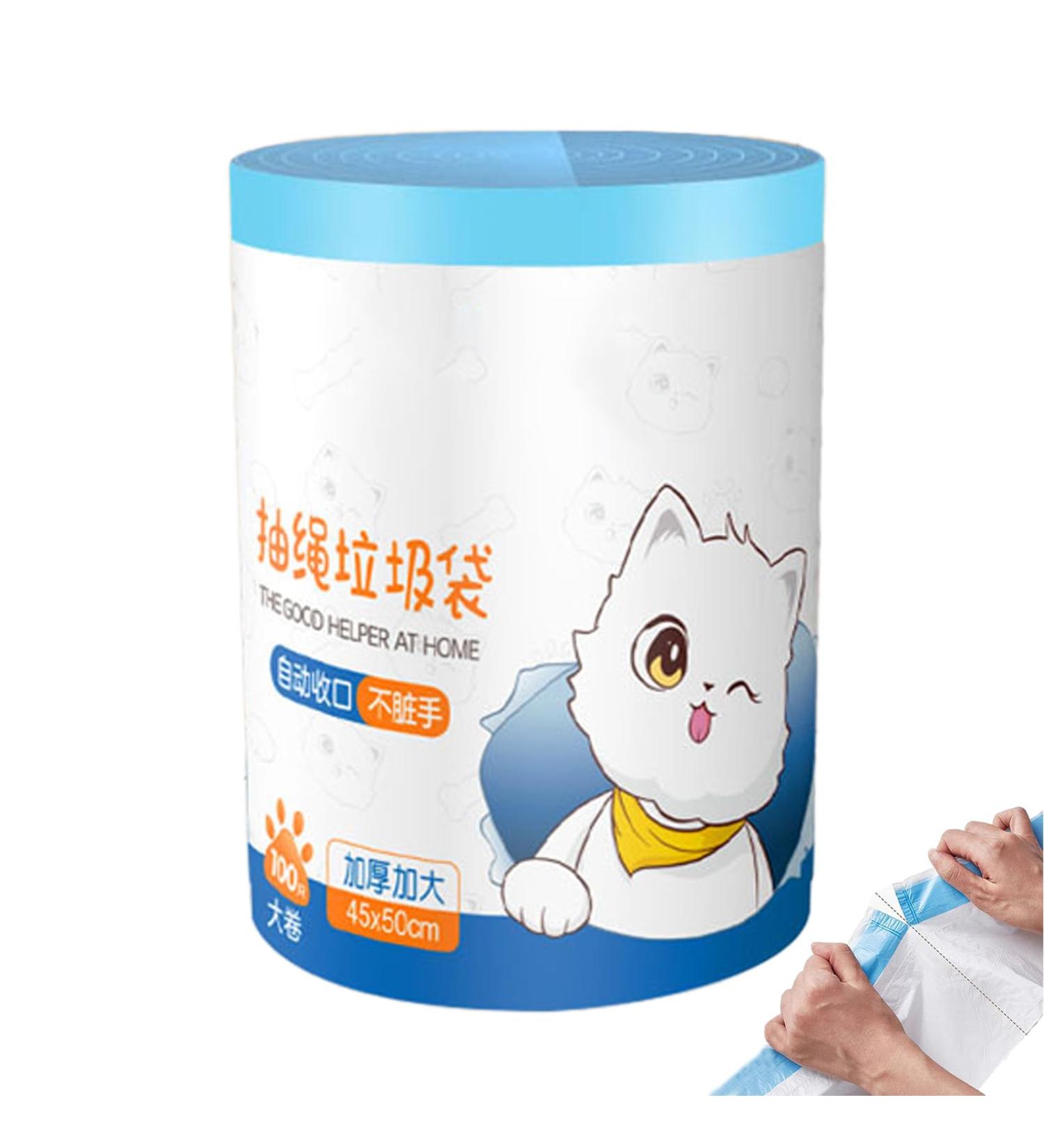 JMEDIC Kitchen Garbage Bags Anti Drip Drawstring Garbage Bags Portable Thickened Waste Bags with Automatic Closing Household Waste Pouch for Home Toilet Bathroom - Buy Online on GoSupps.com