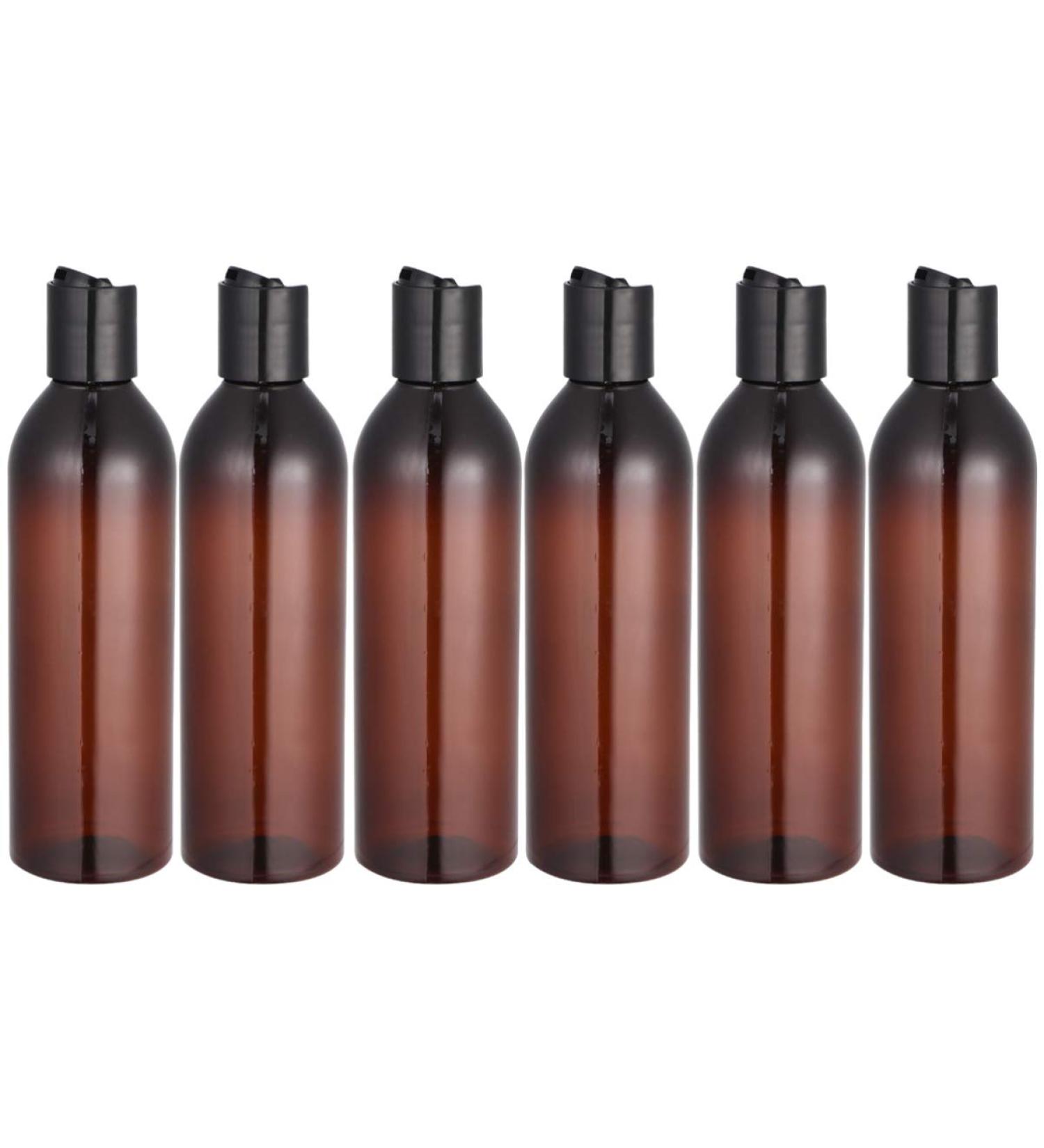 Lurrose 6-Pack Refillable Travel Bottle Set | 250ml Empty Plastic Cosmetic Bottles for Cream Lotion & Soap - Ideal for International Shipping - Buy Online on GoSupps.com