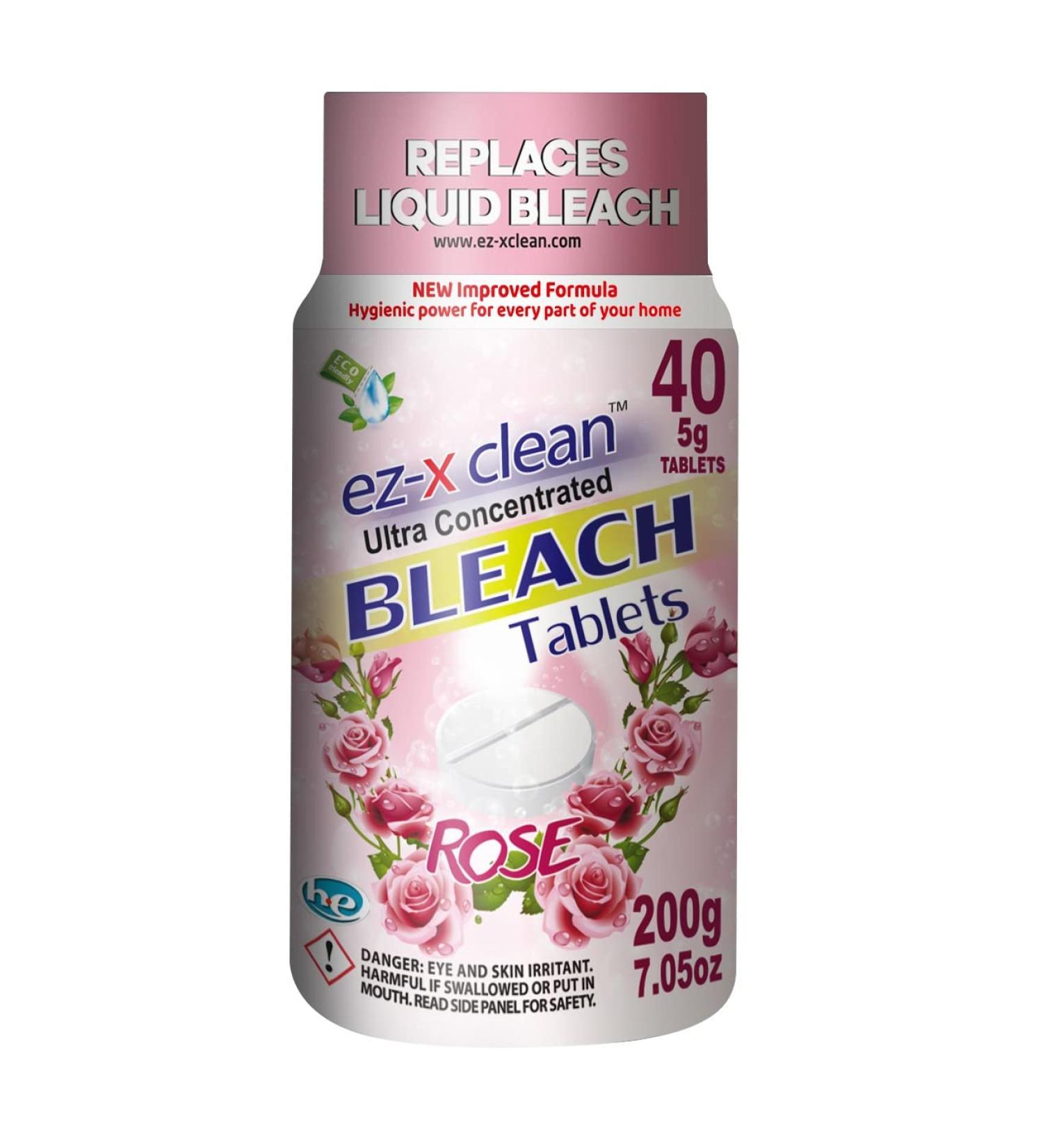Ultra Concentrated Water Activated Bleach Tablets - 40 Tablets Phosphate Free Eco-Friendly Laundry & Multipurpose Cleaner | New Formula - Buy Online on GoSupps.com
