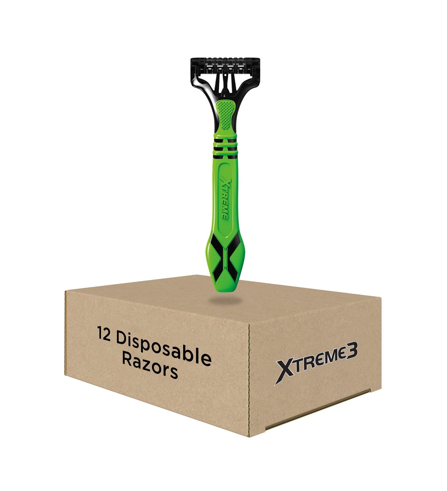Schick Xtreme 3 Sensitive Skin Men's Disposable Razors - 12 Count Pack - Buy Online on GoSupps.com